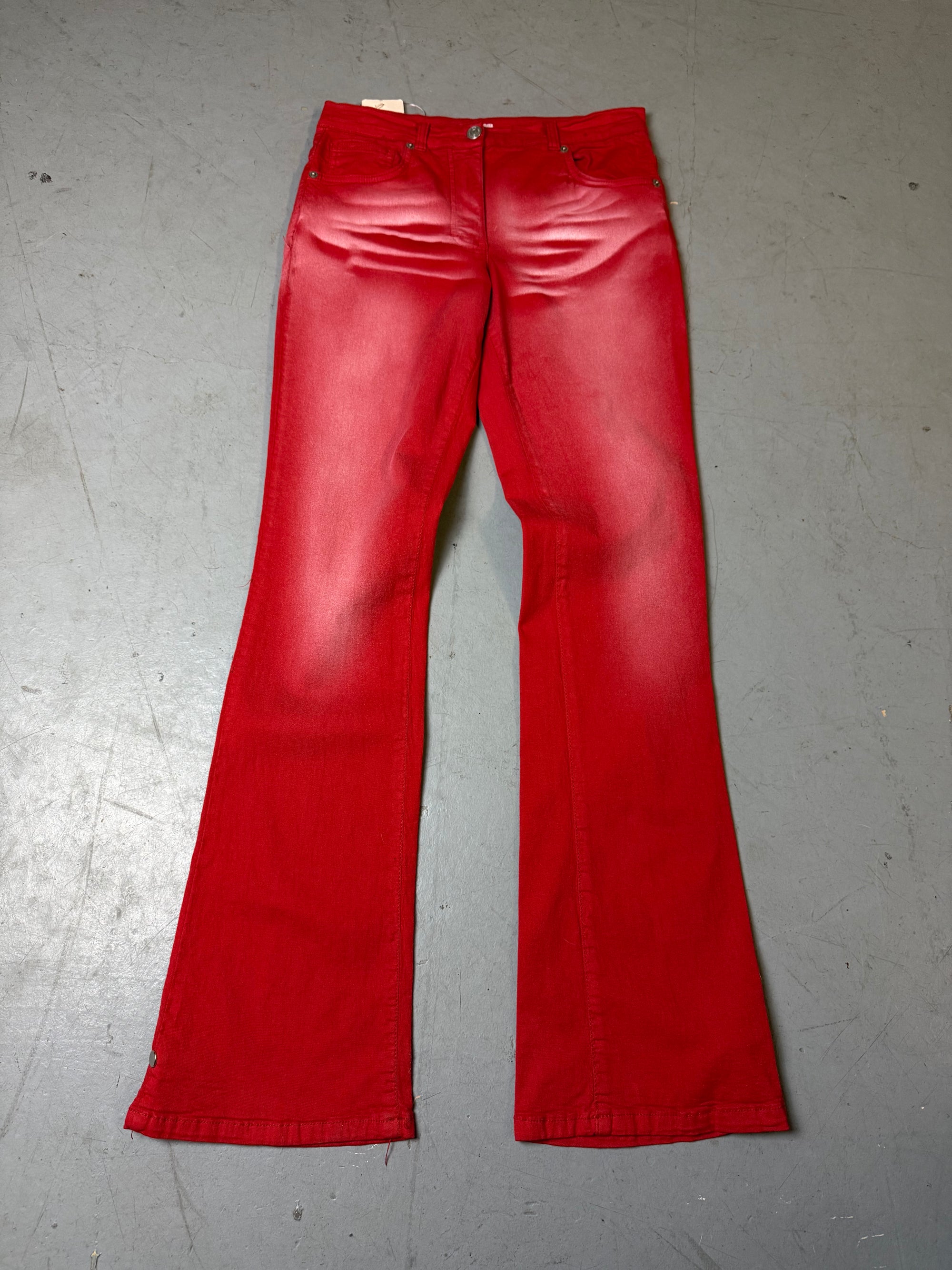 Vintage Fornarina Red Flared Pants S