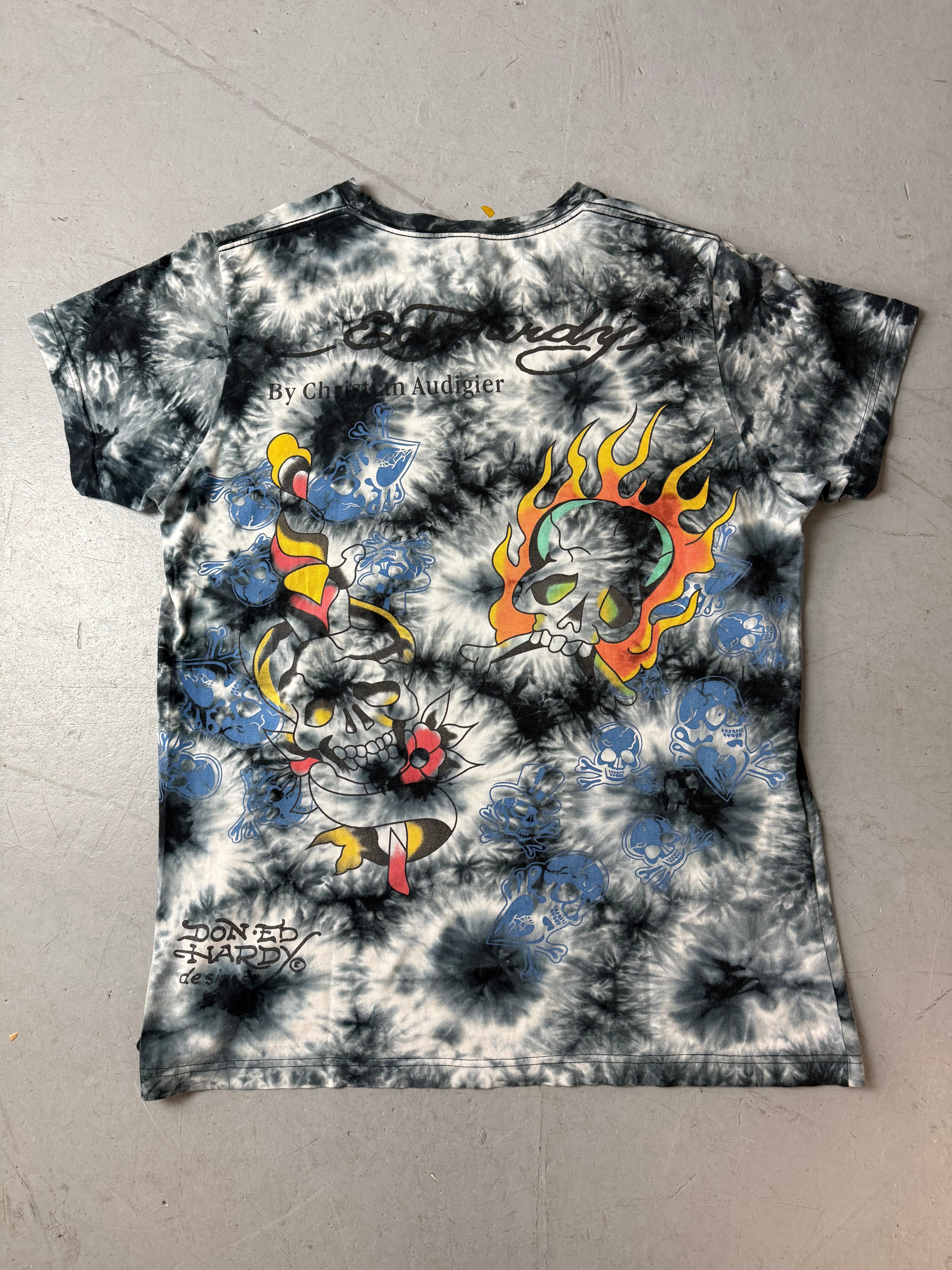 Vintage Ed Hardy Printed T-Shirt y2k 2000s Fashion 