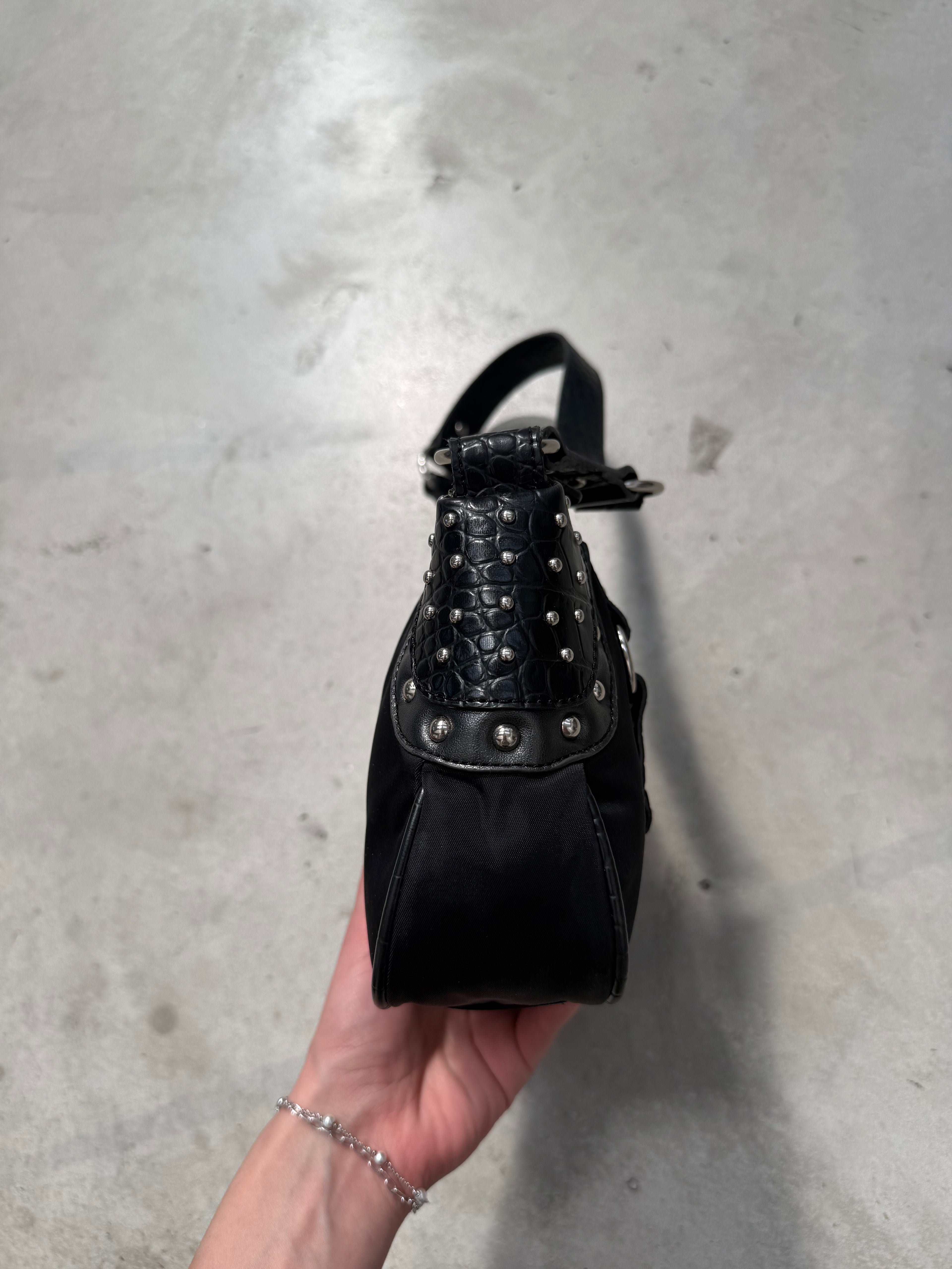 Vintage Roccobarocco Mini Bag with Silver Hardware