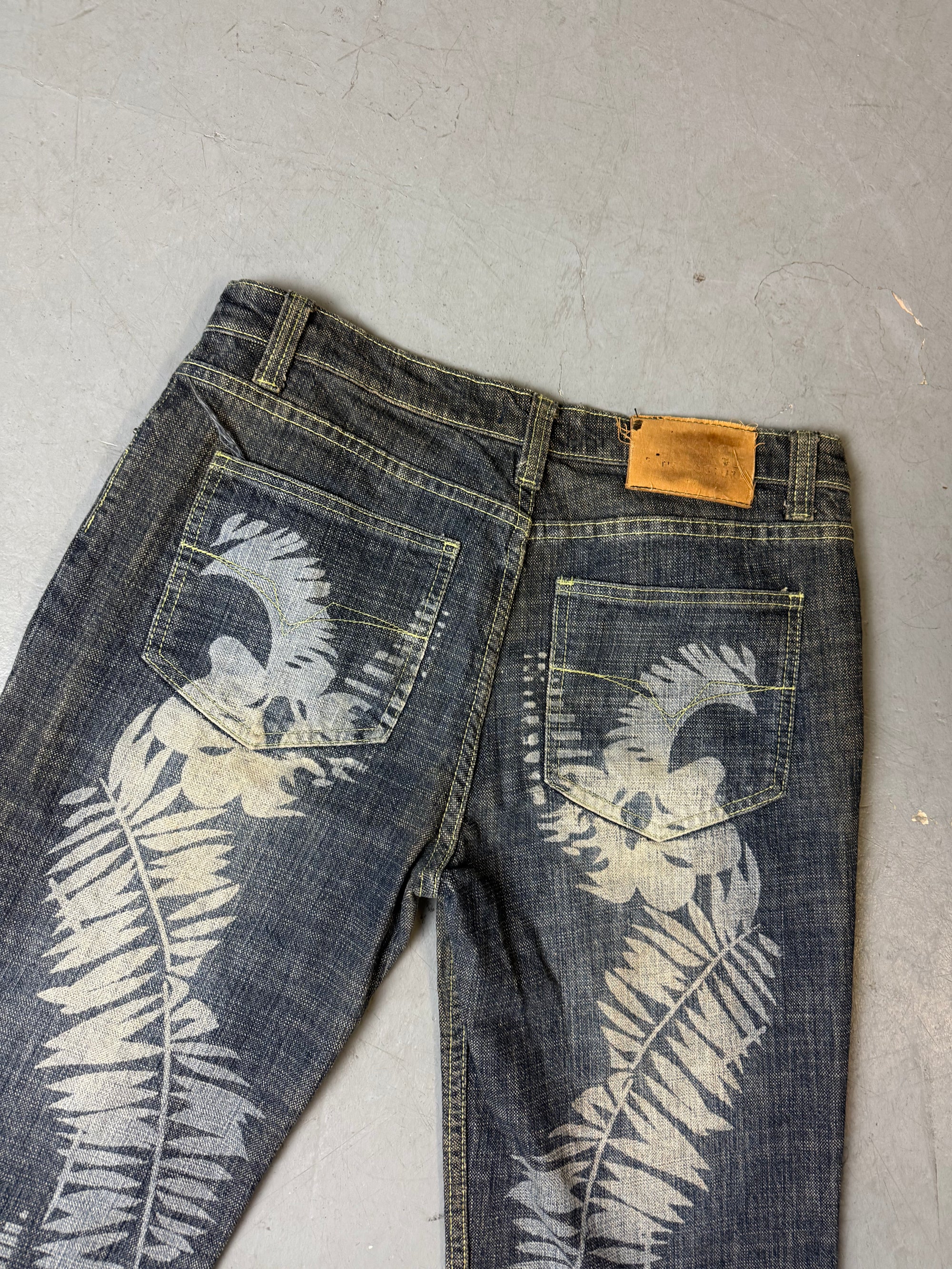 Vintage Versace Printed Baggy Denim M