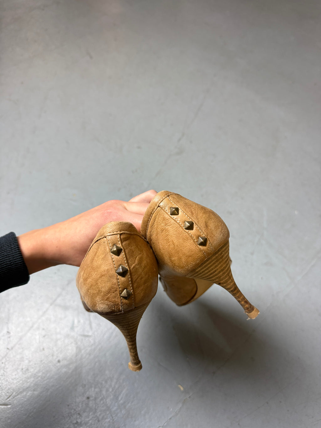 Vintage Cavalli braune heels kitten heels Y2K