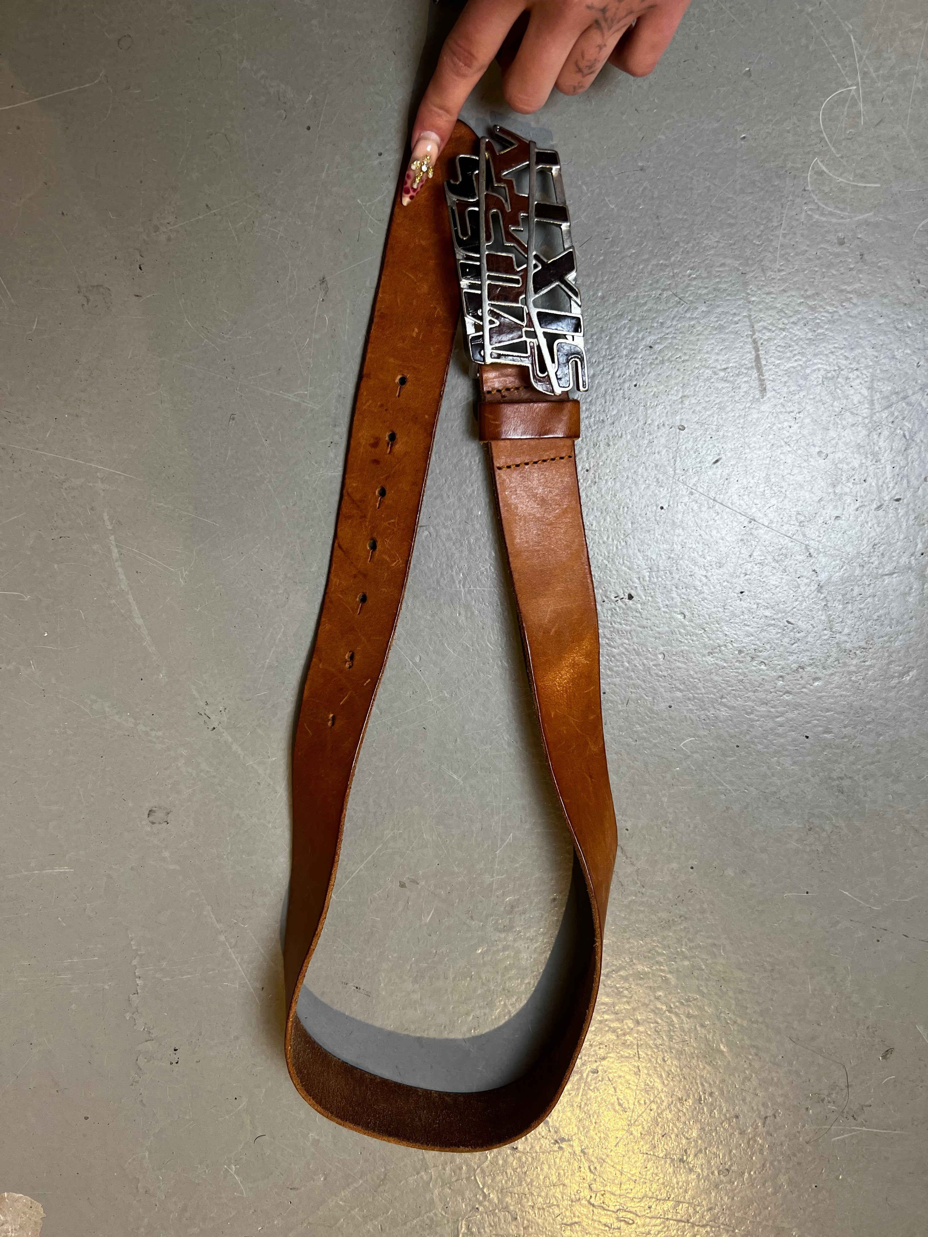 Vintage Brown Miss Sixty Big Buckle Belt