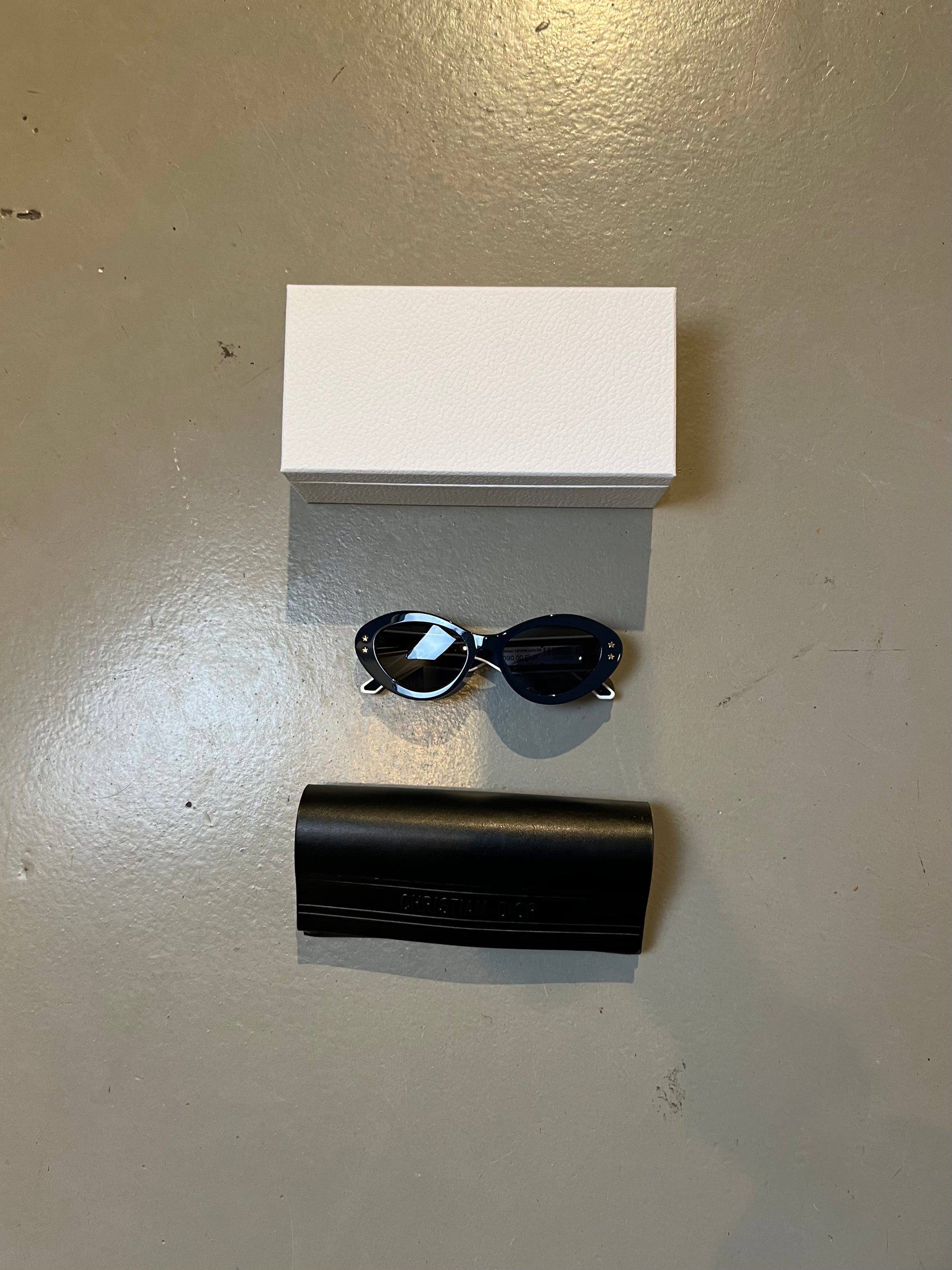 Christian Dior Blue Cat Eye Sunglasses