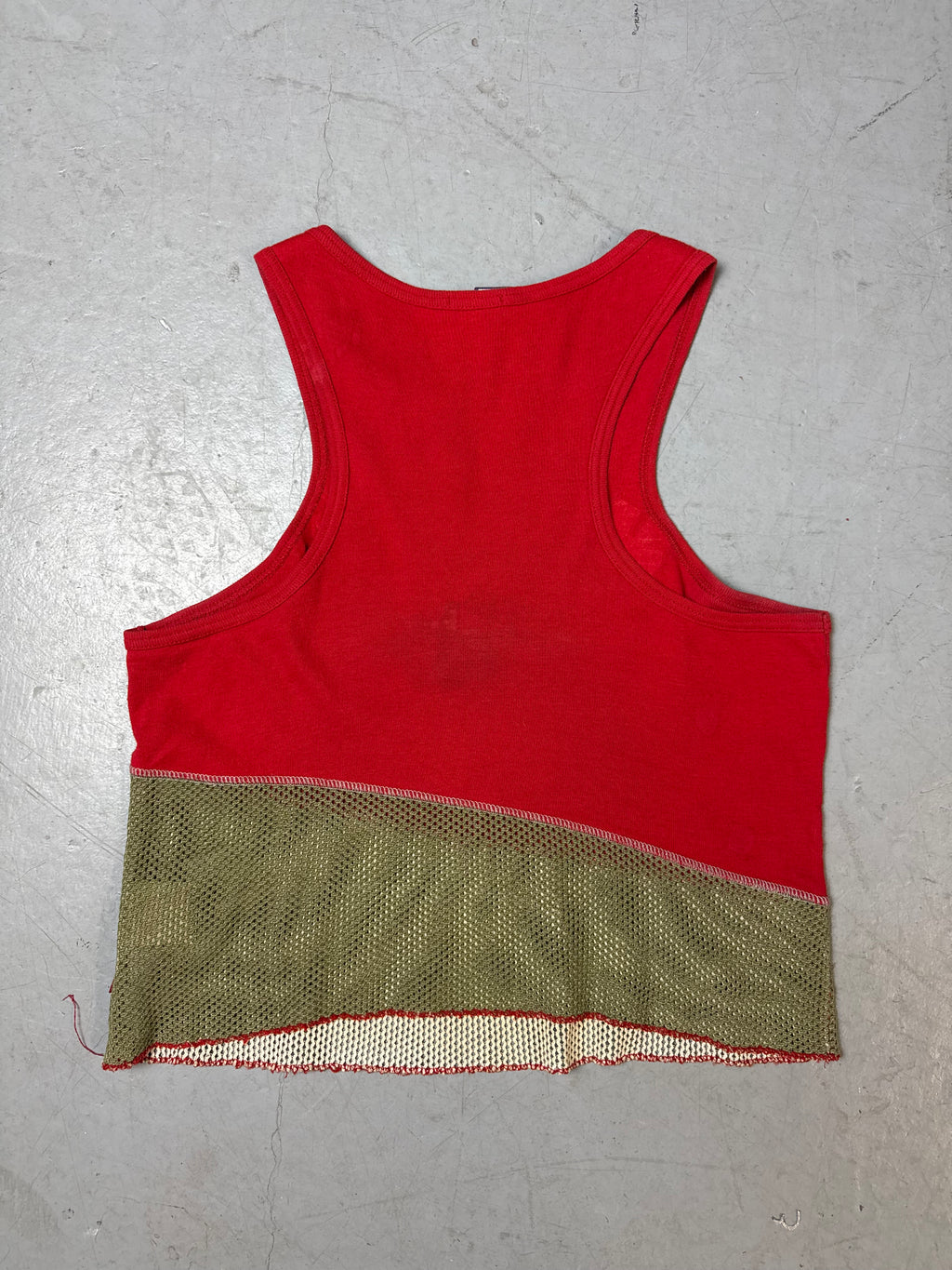 Produktbild von Vintage Onyx Red and Green Tank Top M von hinten