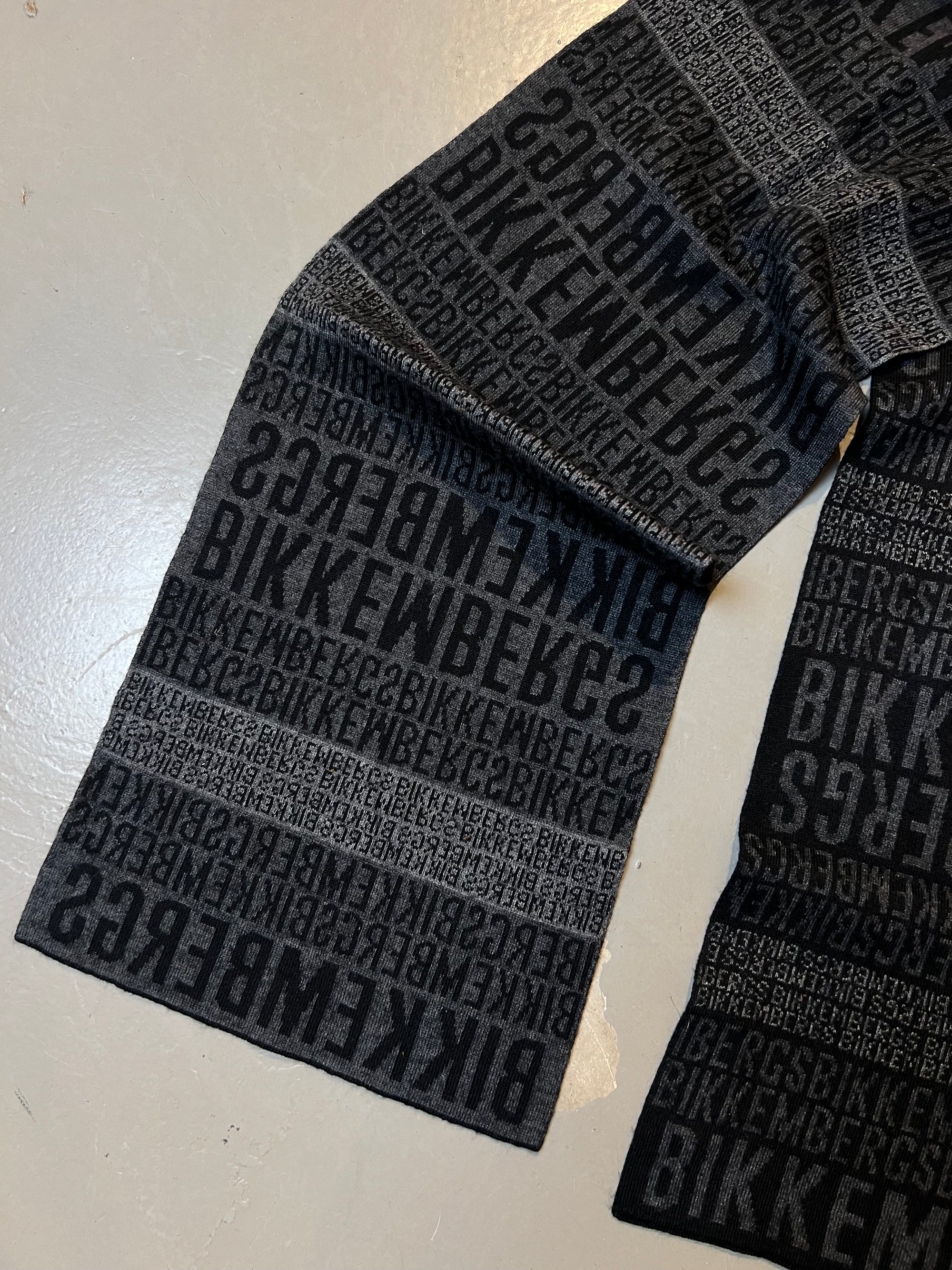 Vintage Dirk Bikkembergs Grey Scarf