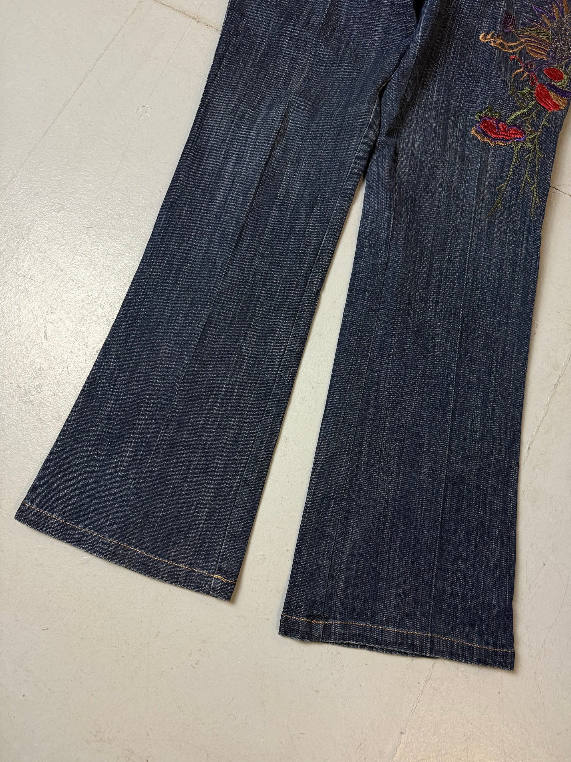 Vintage Dark Blue Denim with Stitching M