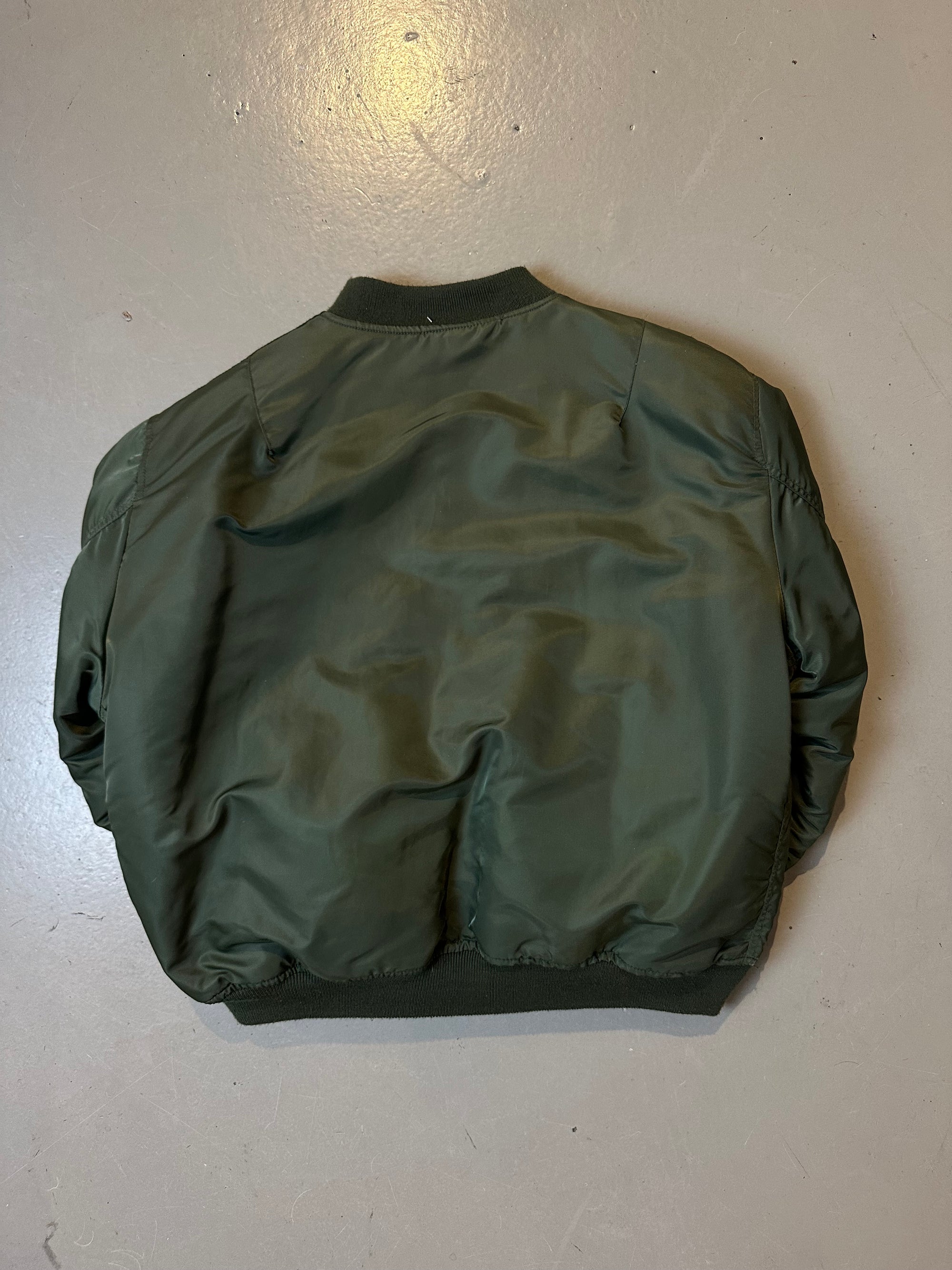 Vintage Green Lee Bomber Jacket M/L