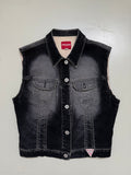 Vintage Guess Denim Button Up Top L