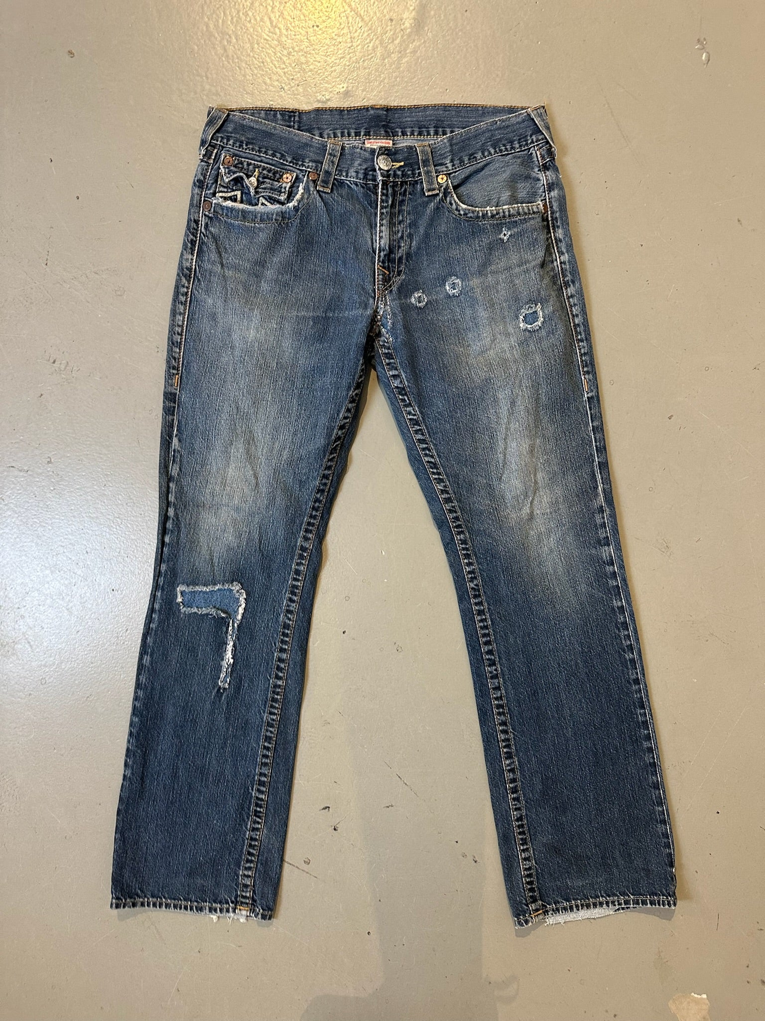 Vintage True Religion Straight Leg Dark Denim L/XL