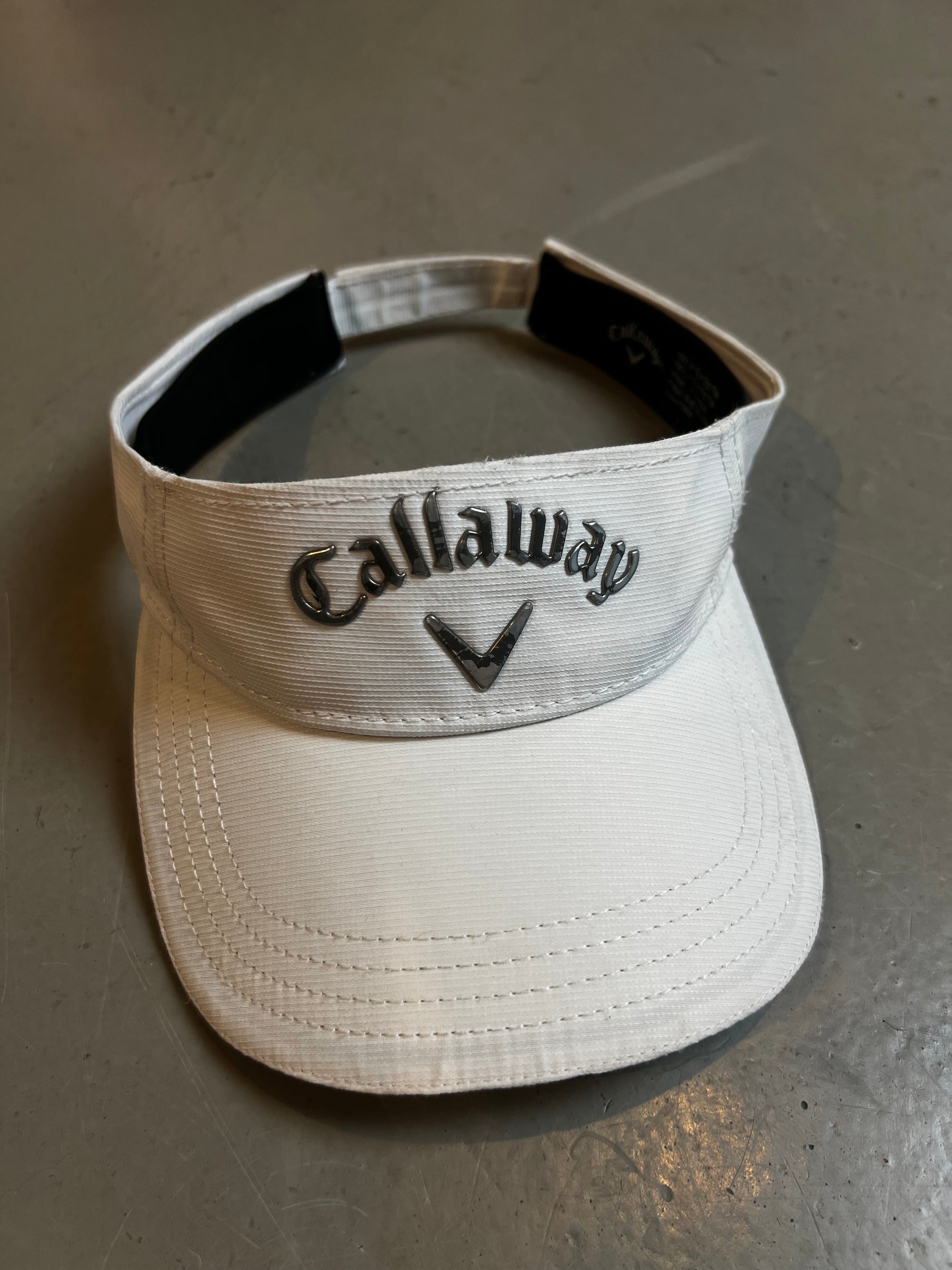 Vintage Callaway White Tennis Cap