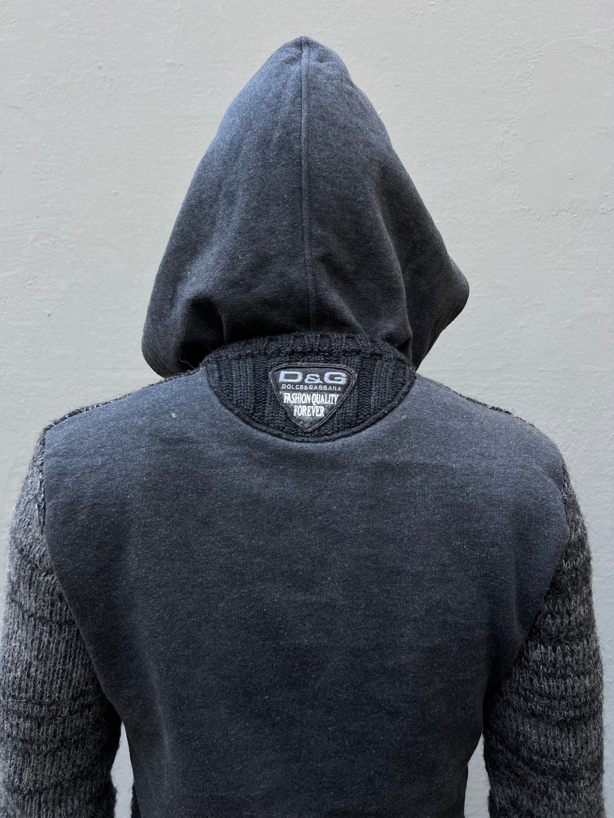 Vintage Dolce&Gabbana Knit Hoodie S/M