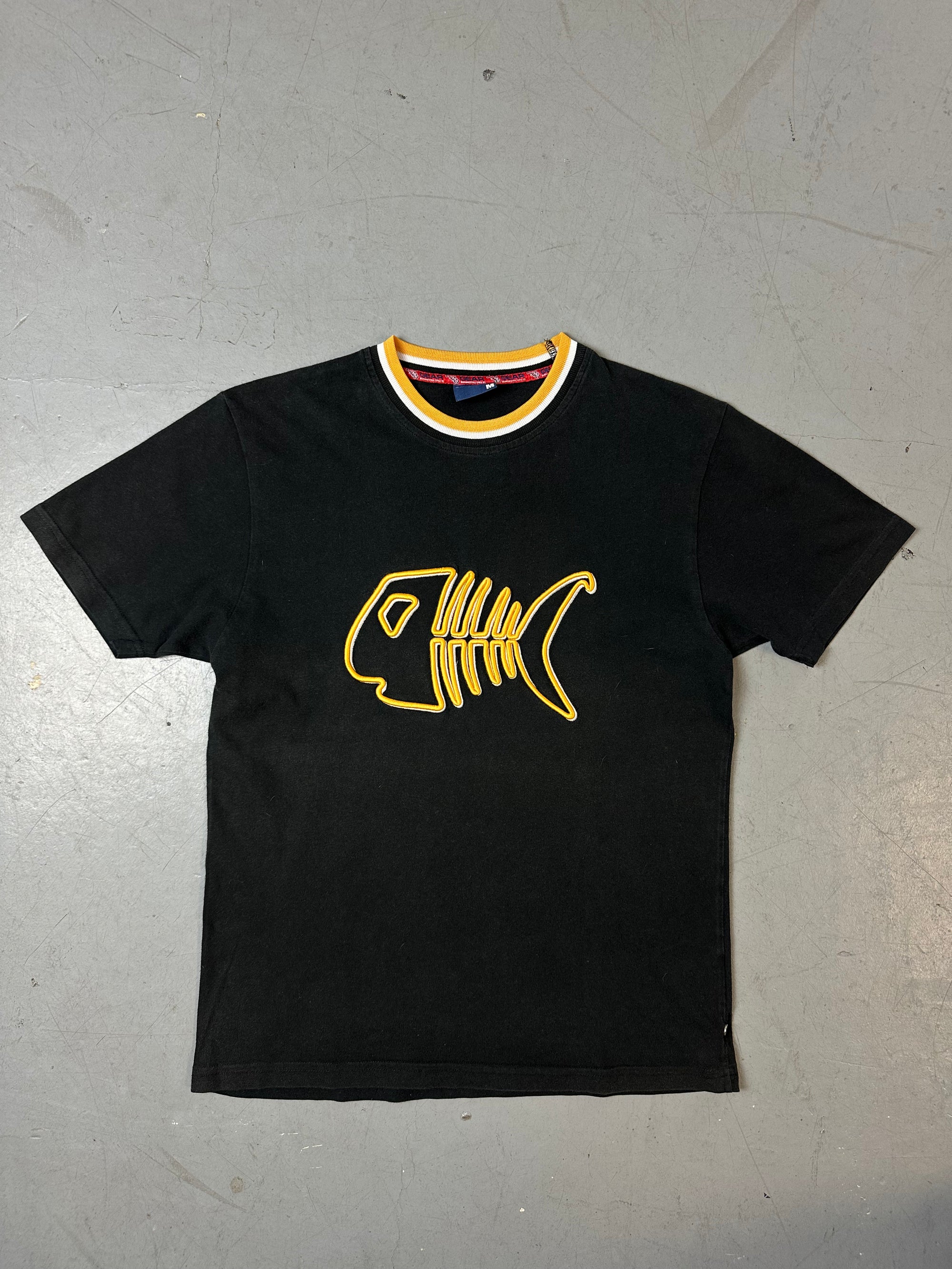 Vintage Fishbone Black and Yellow Skater Tee M