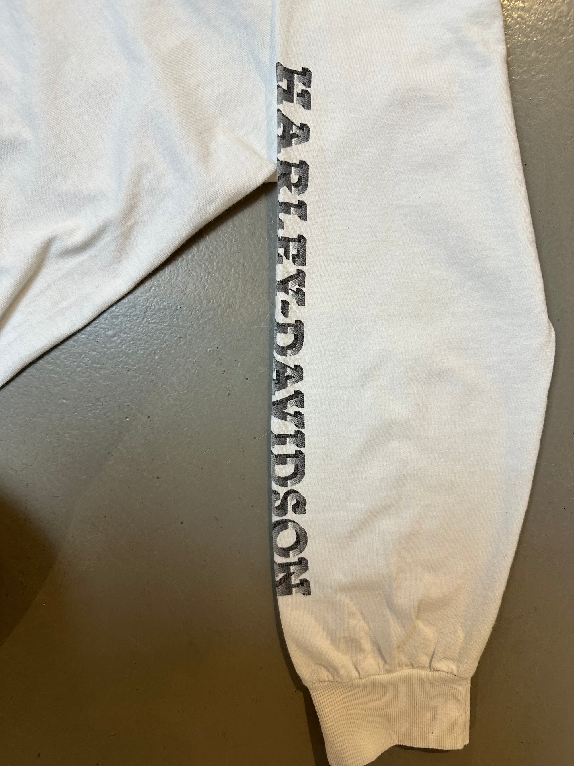 Vintage Harley Davidson White Longsleeve M