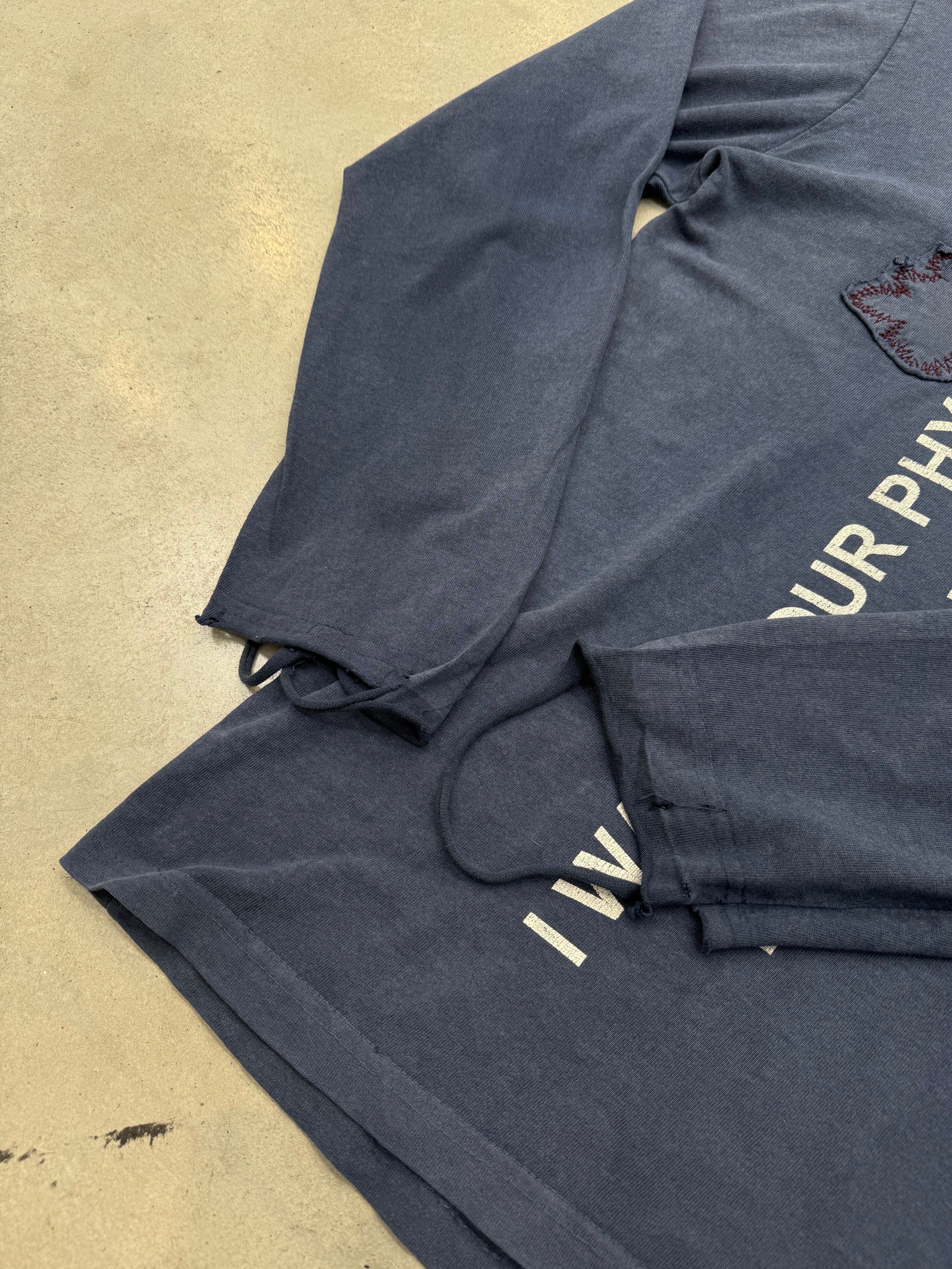 Vintage Richmond Blue Printed Longsleeve L