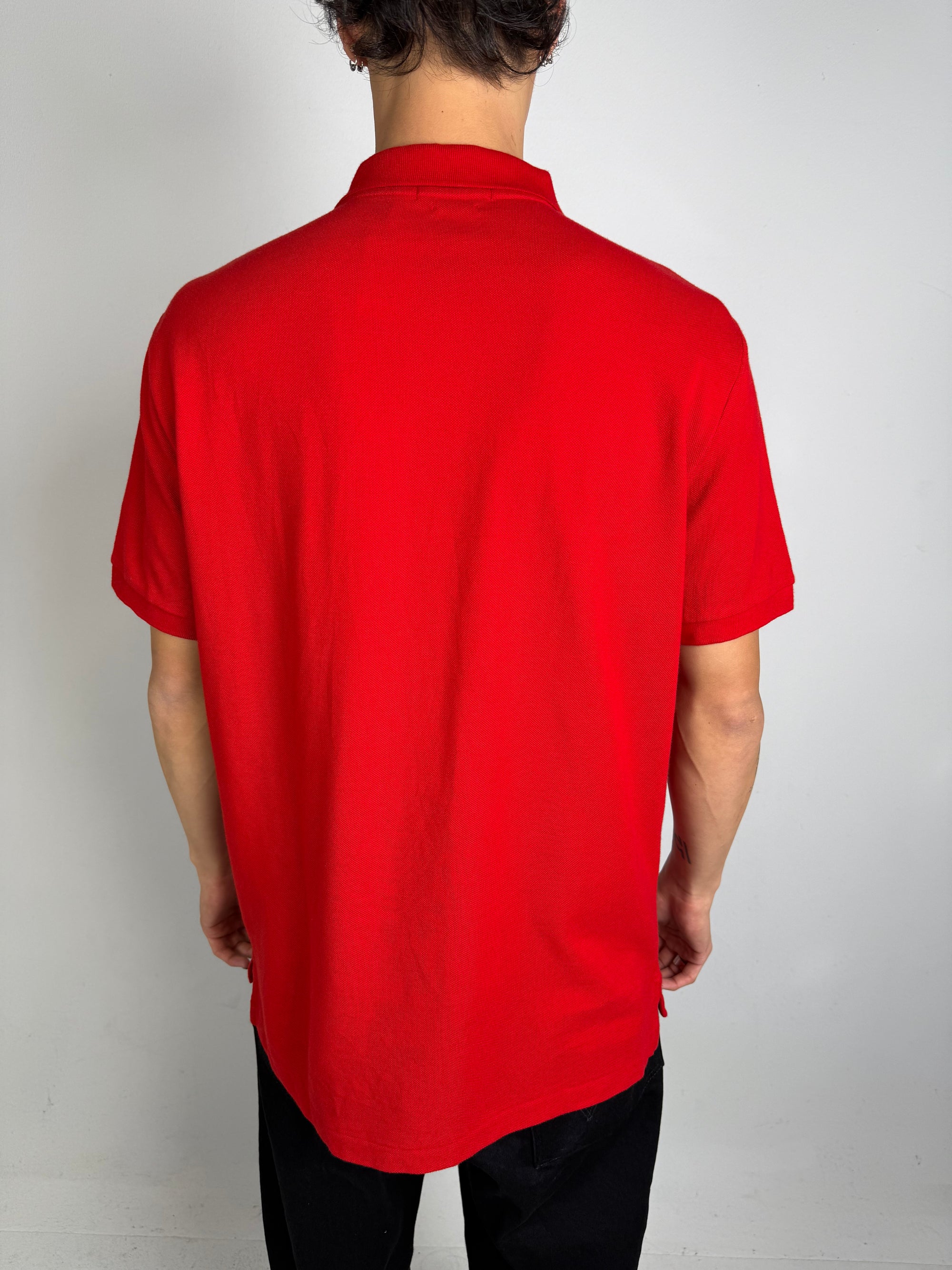 Vintage Ralph Lauren Red Big Pony Polo L