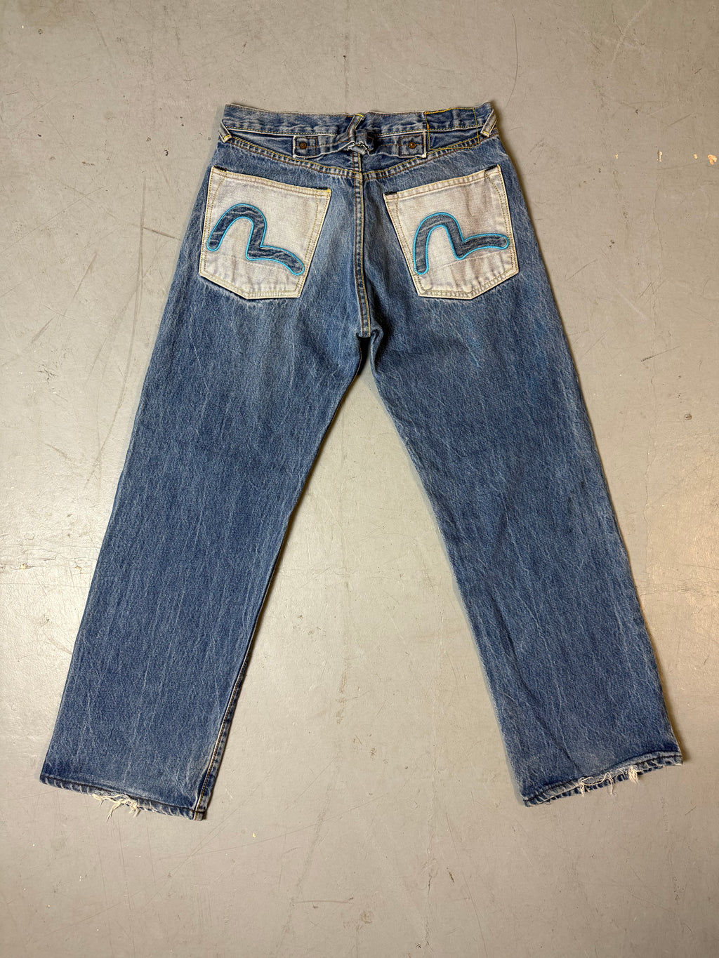 Vintage Evisu Wide Leg Jeans S/M