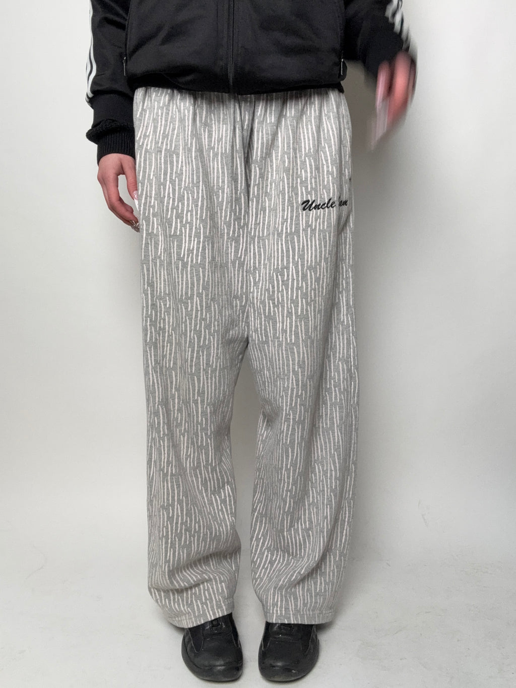 Vintage Uncle Sam Rain Pattern Jogger for girl’s. Y2K Second Hand 2000s Fashion 