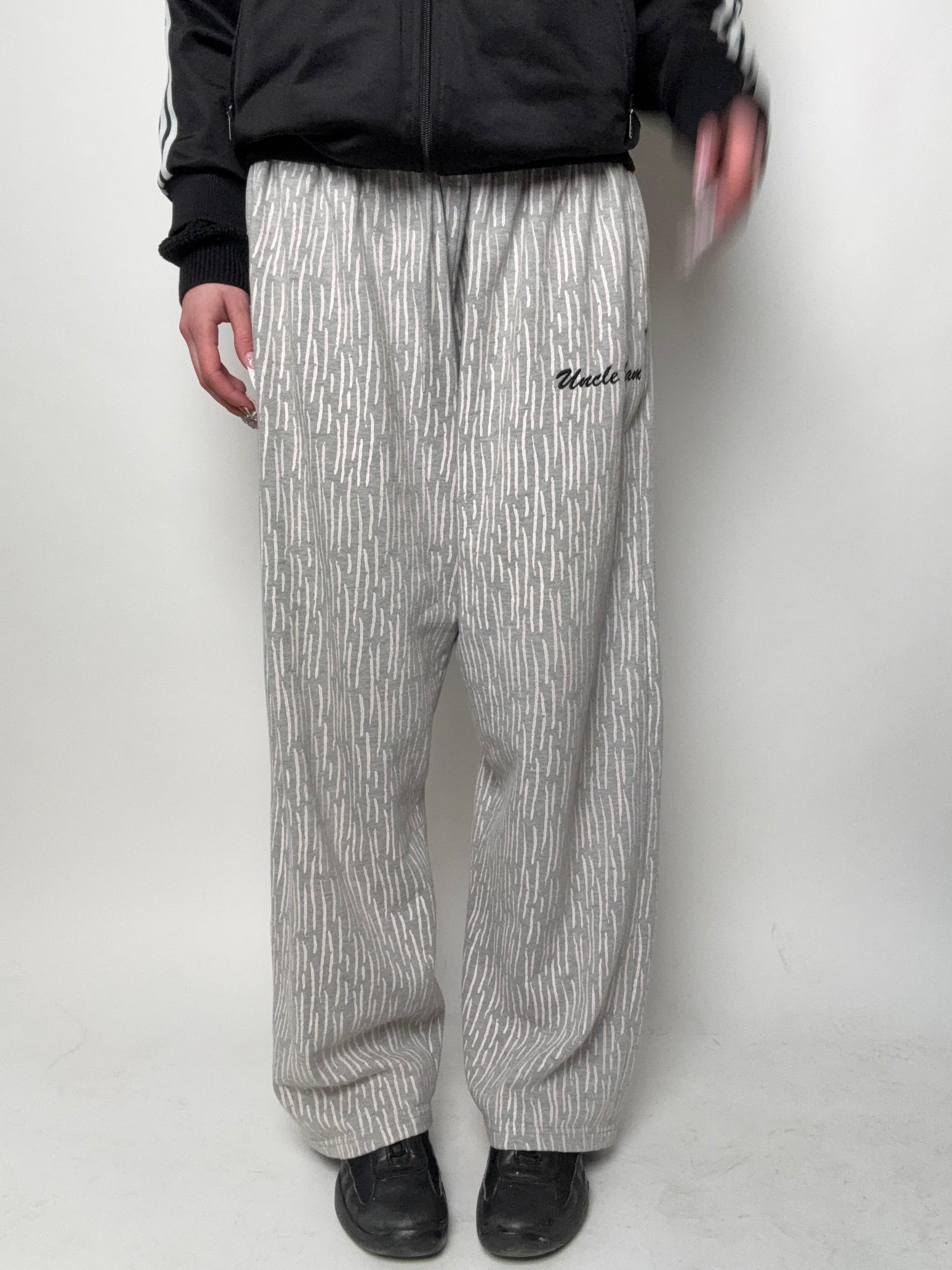 Vintage Uncle Sam Rain Pattern Jogger for girl’s. Y2K Second Hand 2000s Fashion 