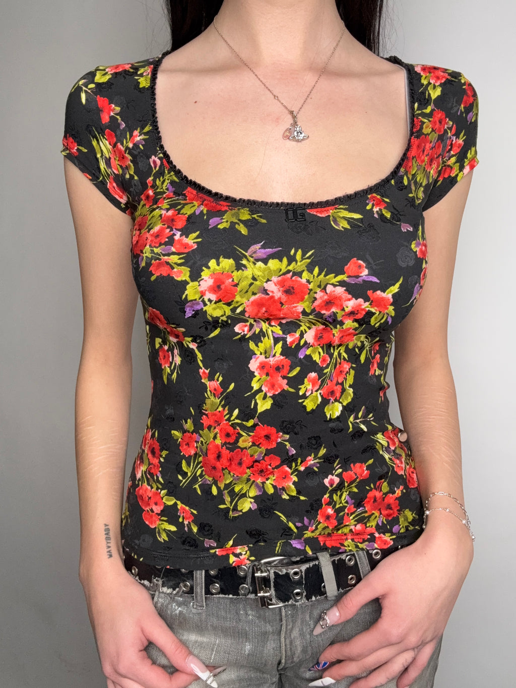 Vintage Dolce&Gabbana Flower Printed Top S