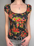Vintage Dolce&Gabbana Flower Printed Top S