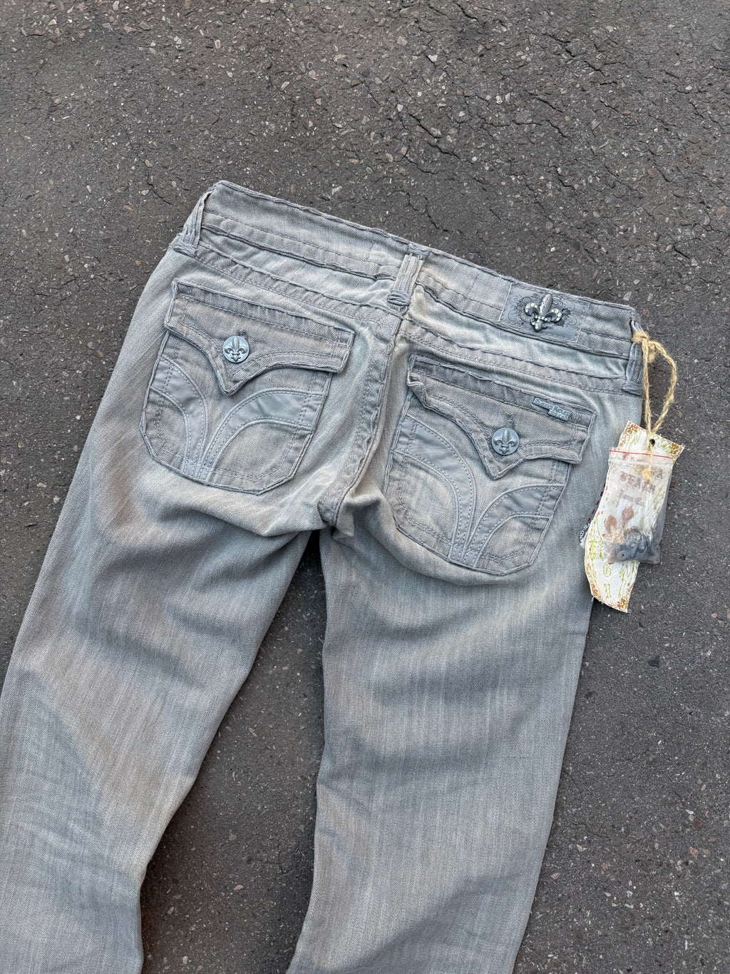 Y2K Laguna Beach „Seal Beach“ Low Waist Denim für Damen. Y2K 2000s Fashion