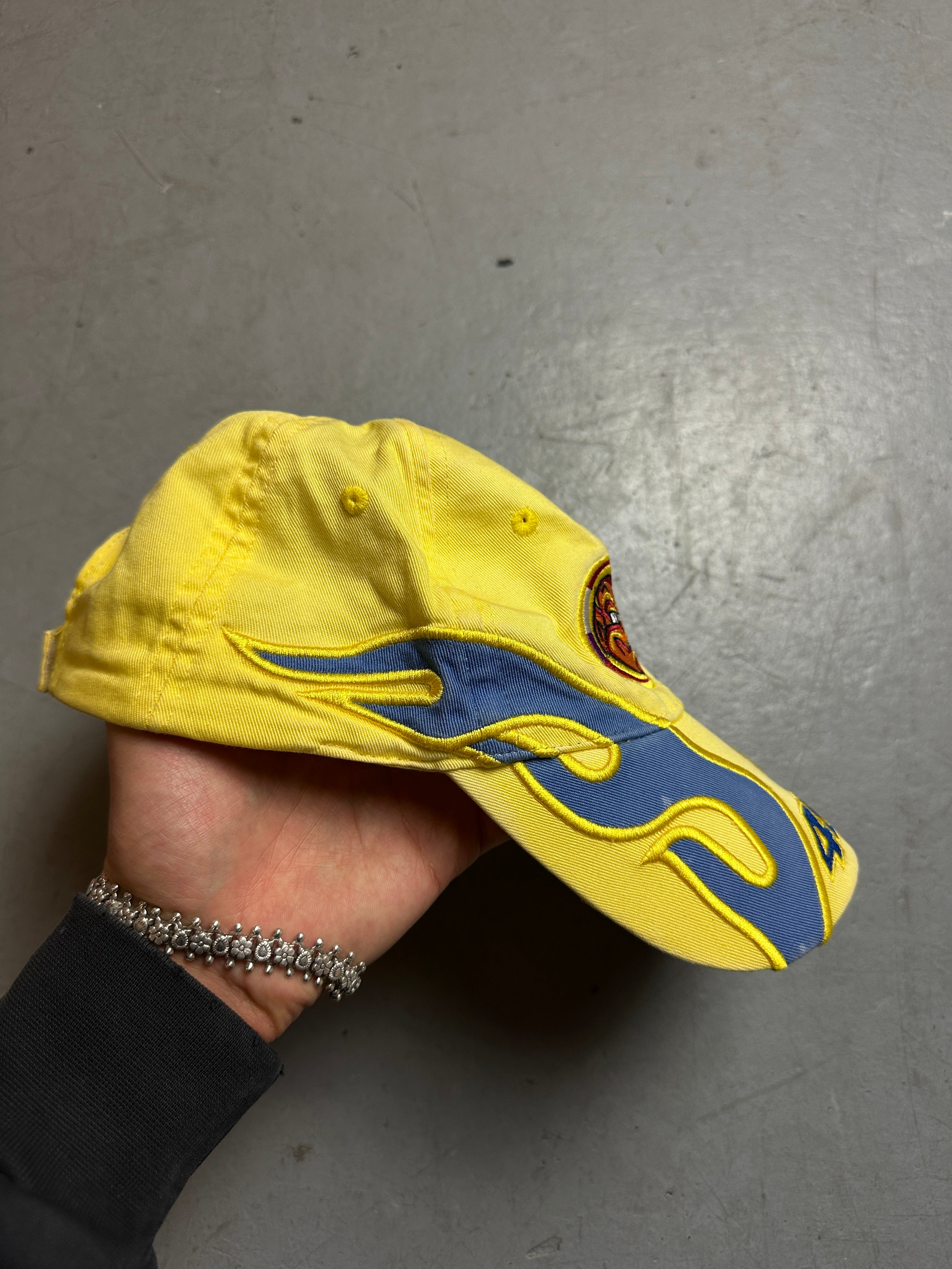 Produktbild Vintage Yellow Racing Cap von der Seite 