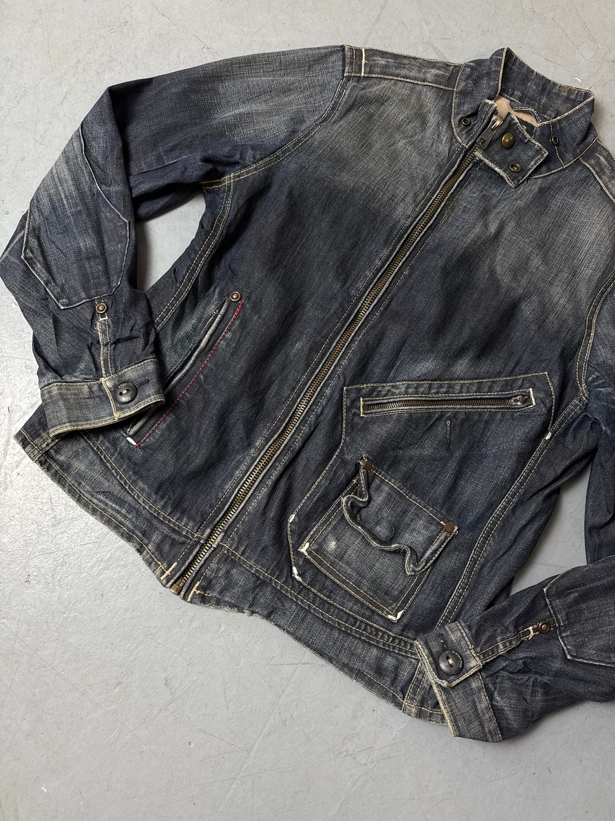 Vintage G-Star Raw Dark Denim Jacket L