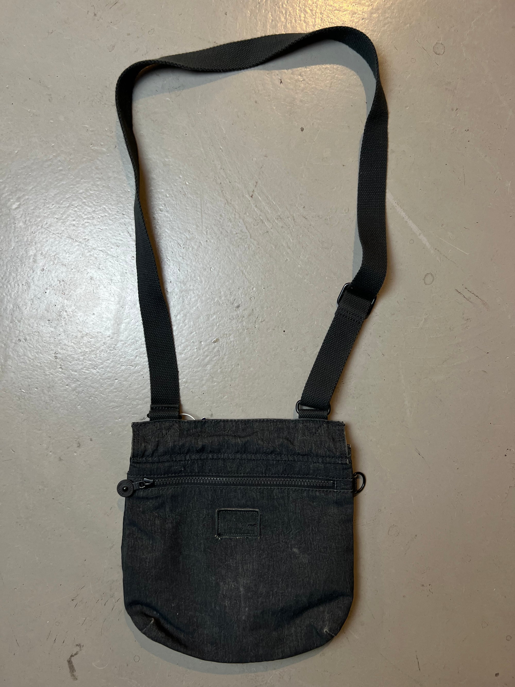 Vintage Grey Kipling Crossbody Bag