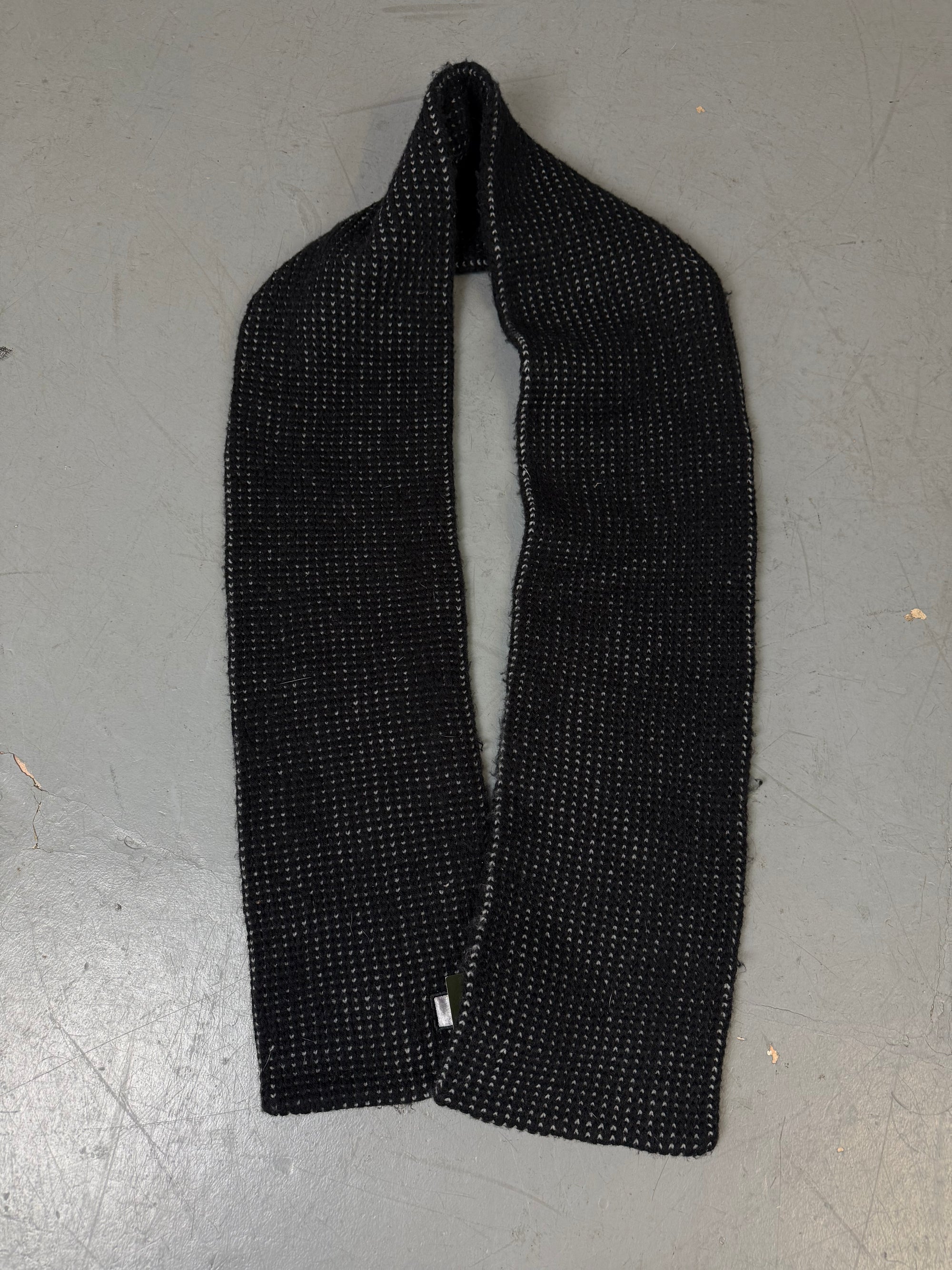 Vintage Black Adidas Knit Scarf