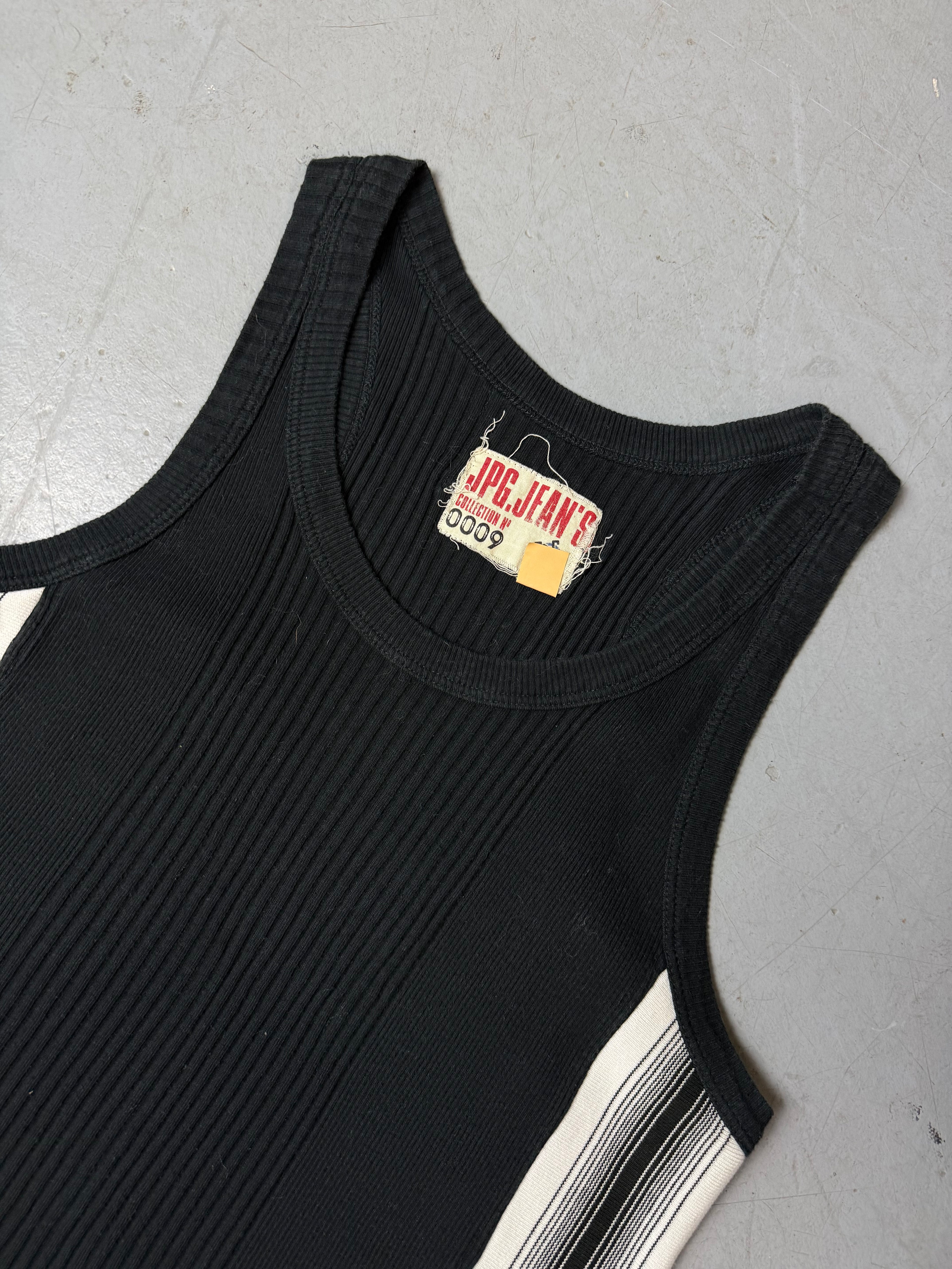 Ein schwarzes Tanktop von Jean Paul Gaultier y2k vintage 