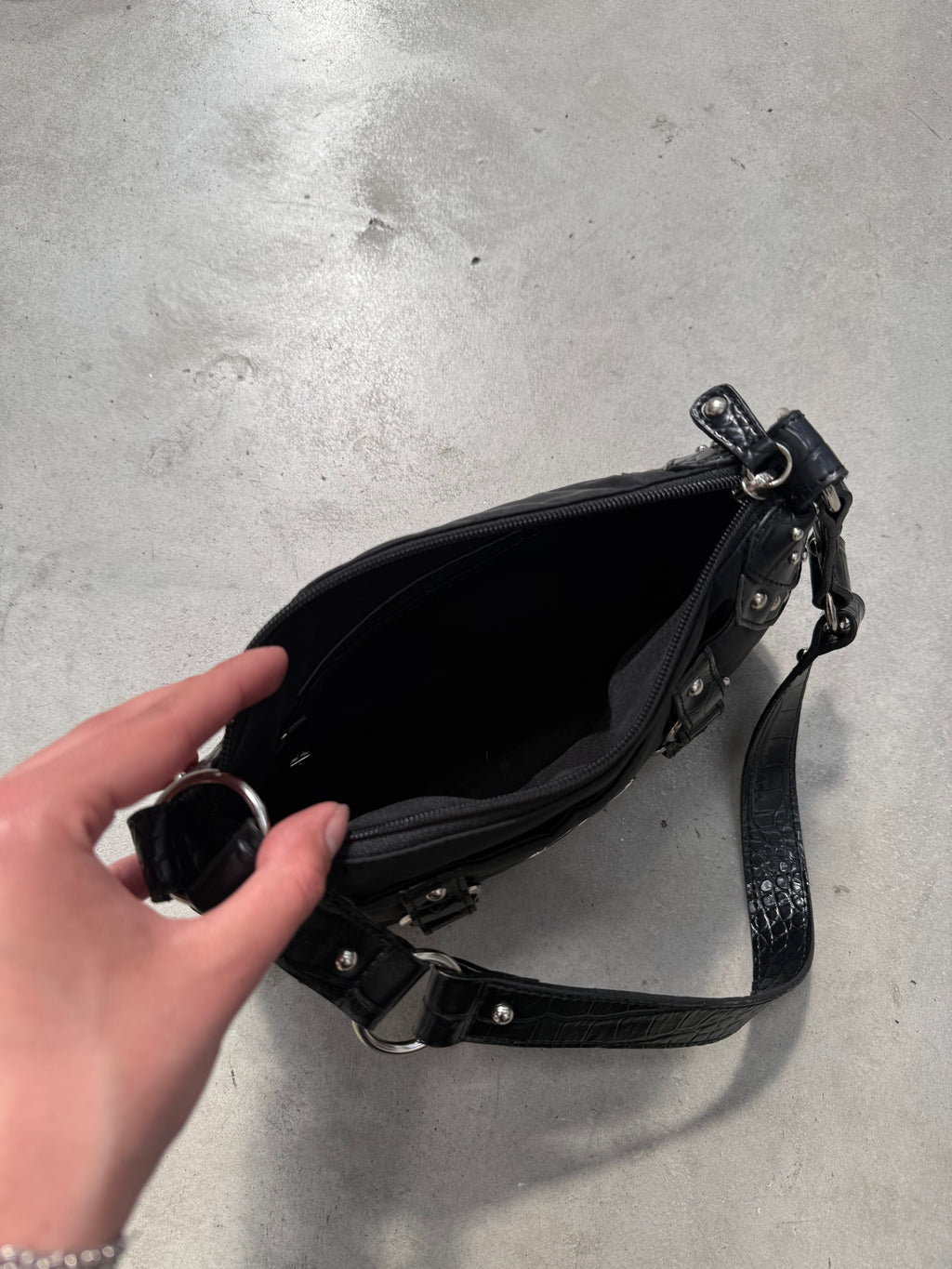 Vintage Roccobarocco Mini Bag with Silver Hardware