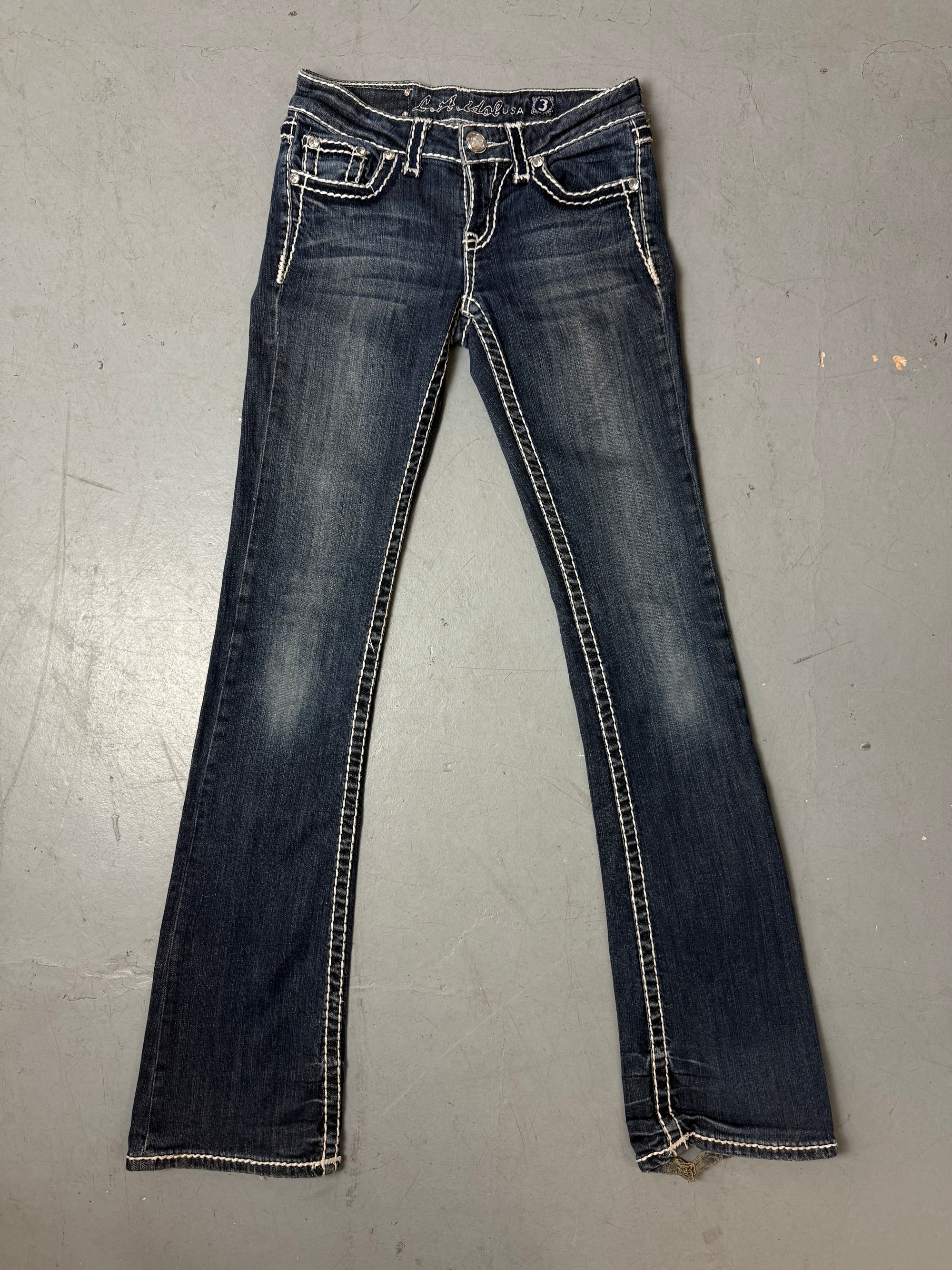 Vintage LA Idol Low Waist Straight Leg Denim XS