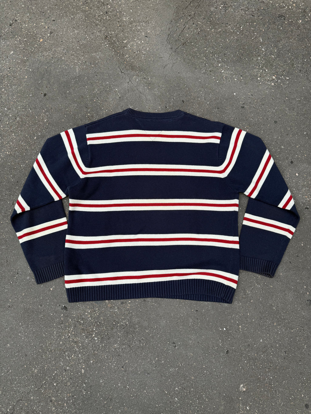 Vintage Tommy Hilfiger Striped Knit Sweater XL