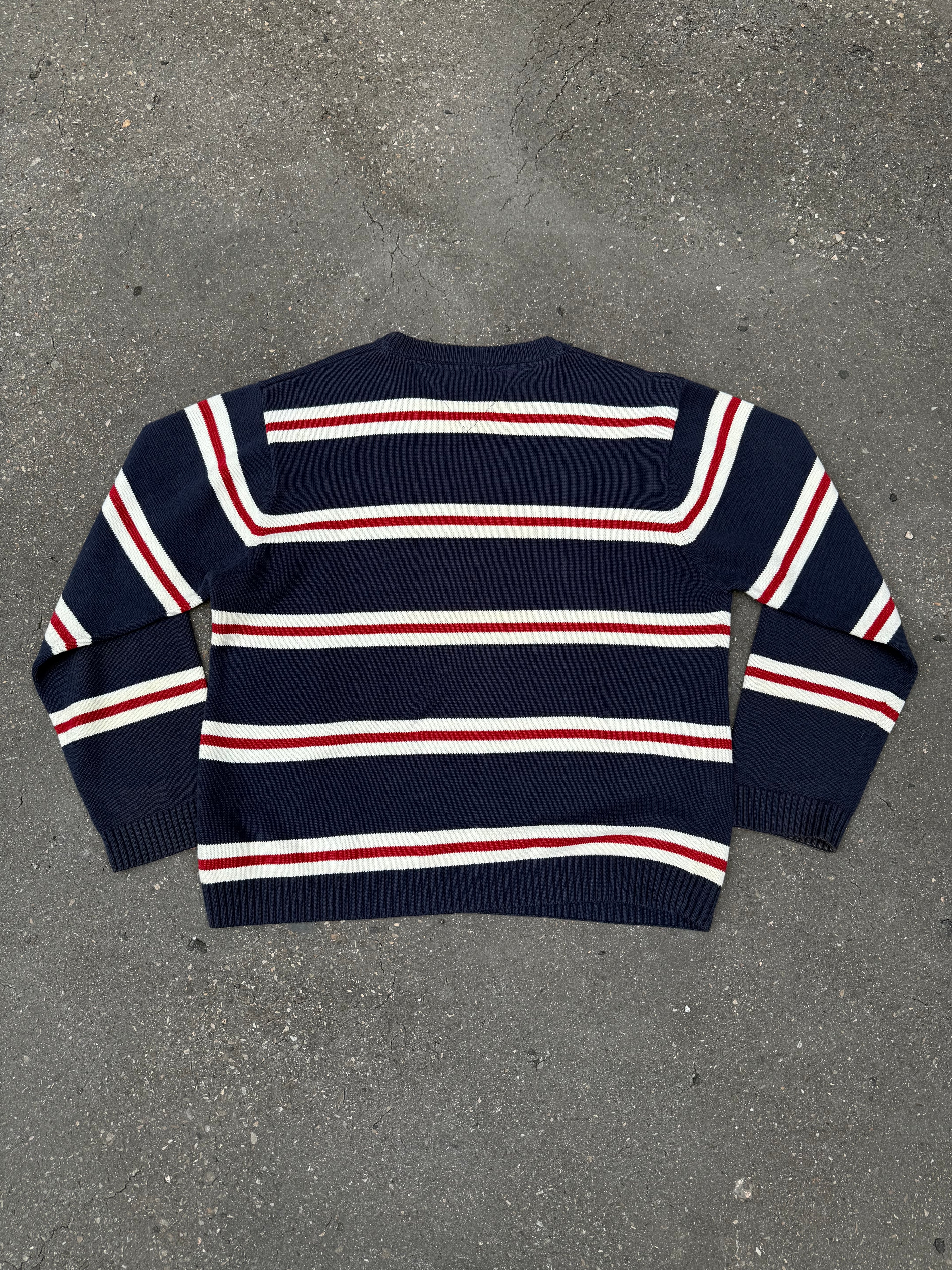 Vintage Tommy Hilfiger Striped Knit Sweater XL