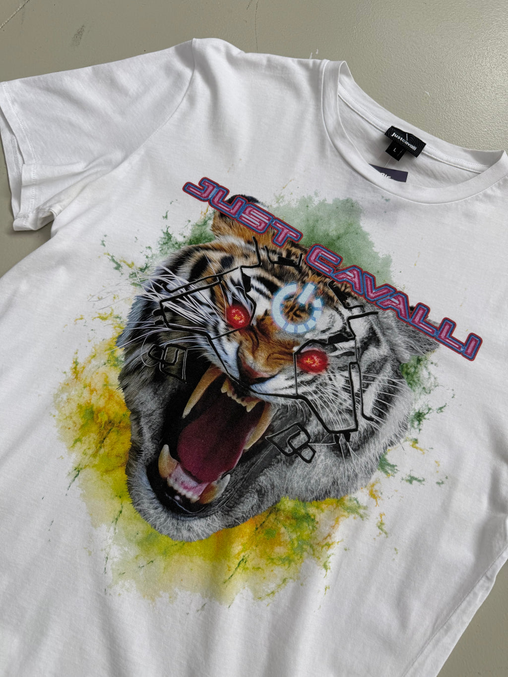 Vintage Just Cavalli Printed Tee L