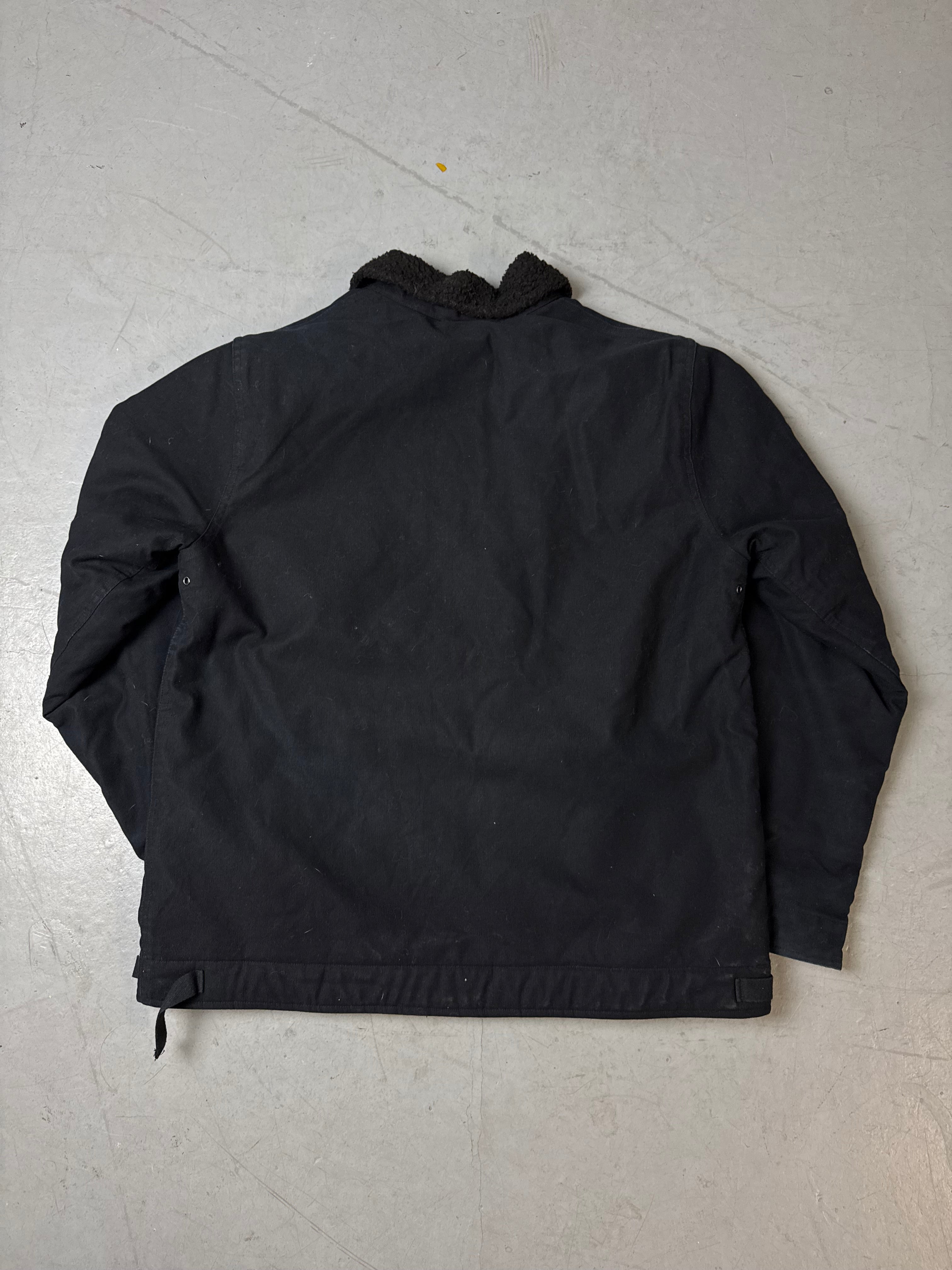 Vintage Black Carhartt Button Up Workwear Jacket XL