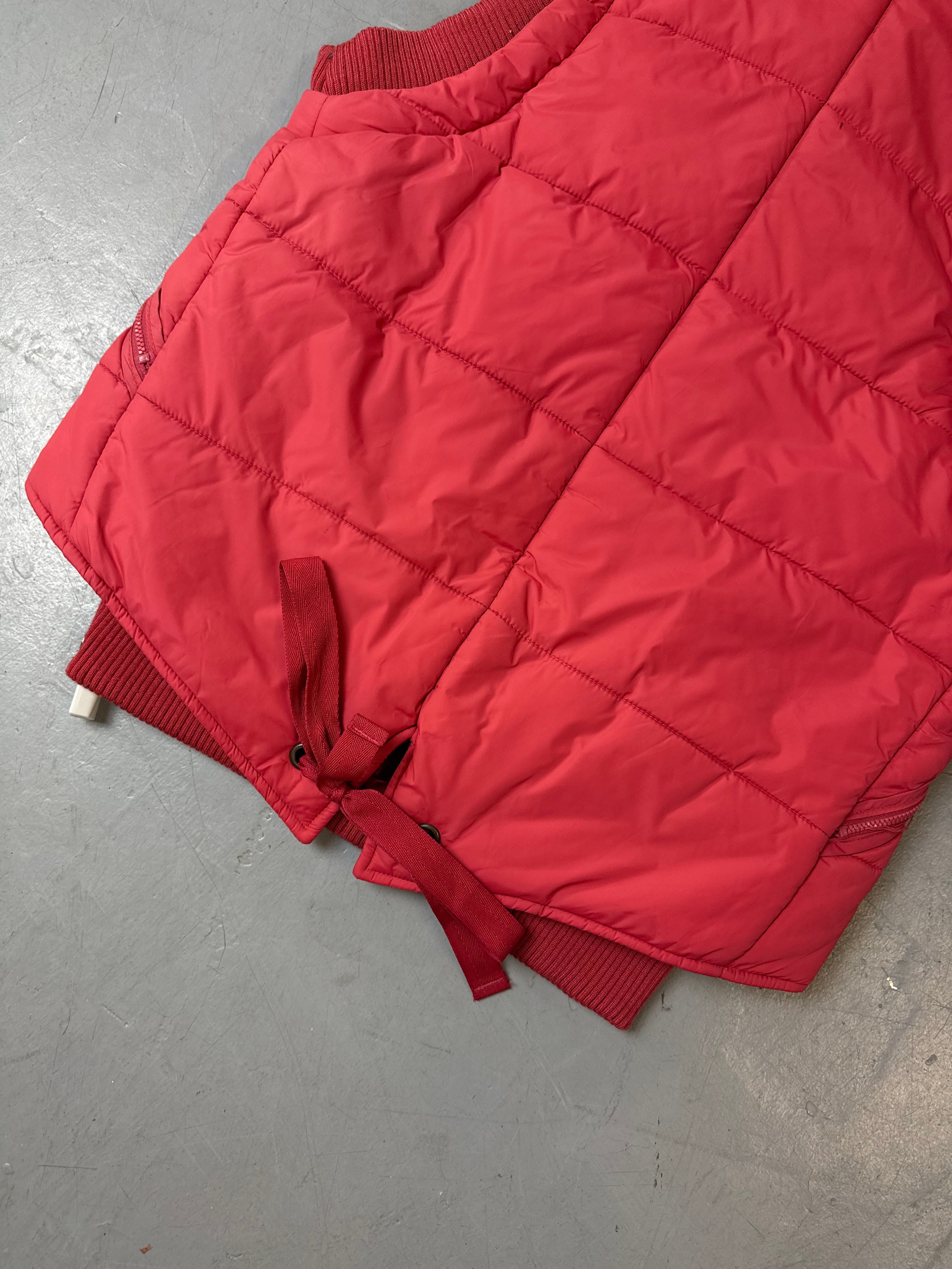 Detailliertes Produktbild von Vintage Diesel Coral Puffer Vest M/L von hinten