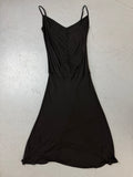 Vintage Long Black Dress für Damen. Y2K Second Hand 2000s Fashion