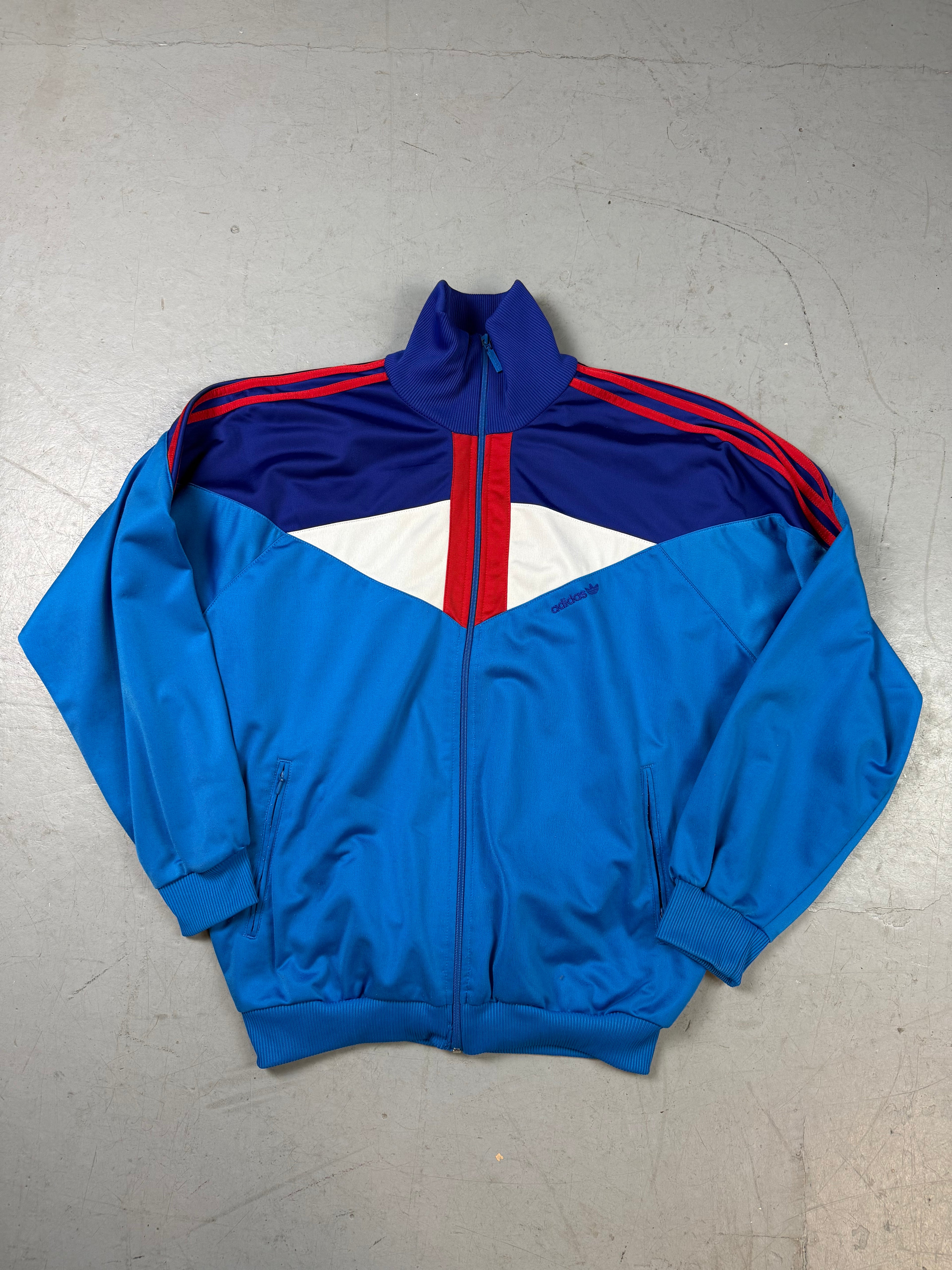 Produktbild von Vintage Adidas Multicolor 80s Style Track Jacket L von vorne