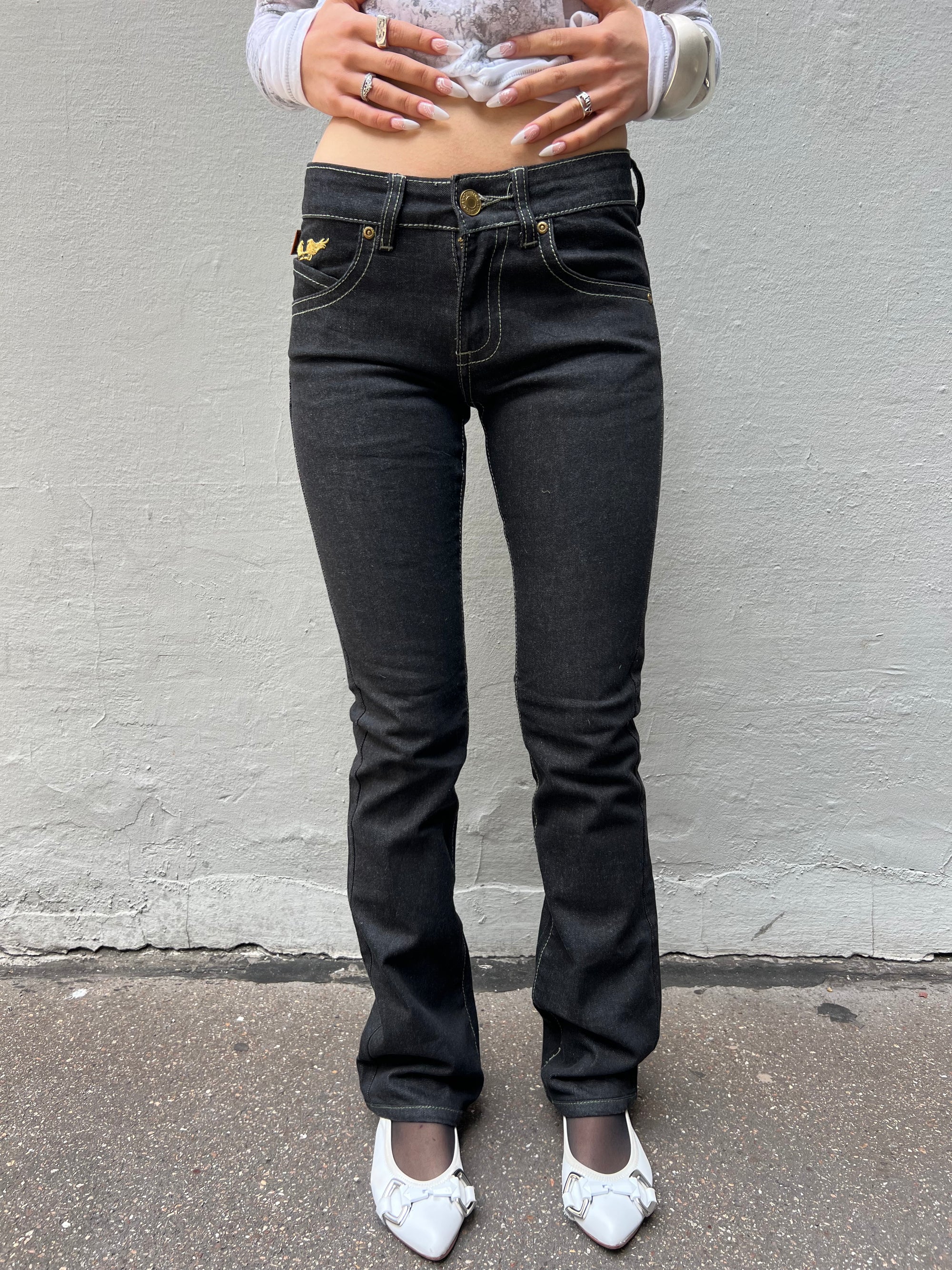 Vintage Black Robin Jean Denim XS/S