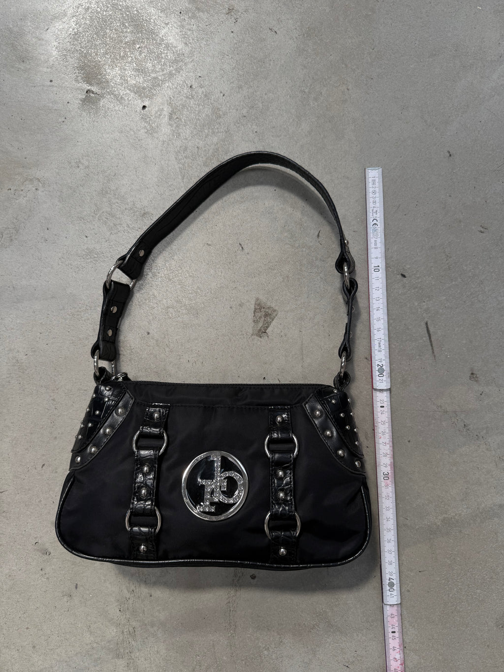 Vintage Roccobarocco Mini Bag with Silver Hardware