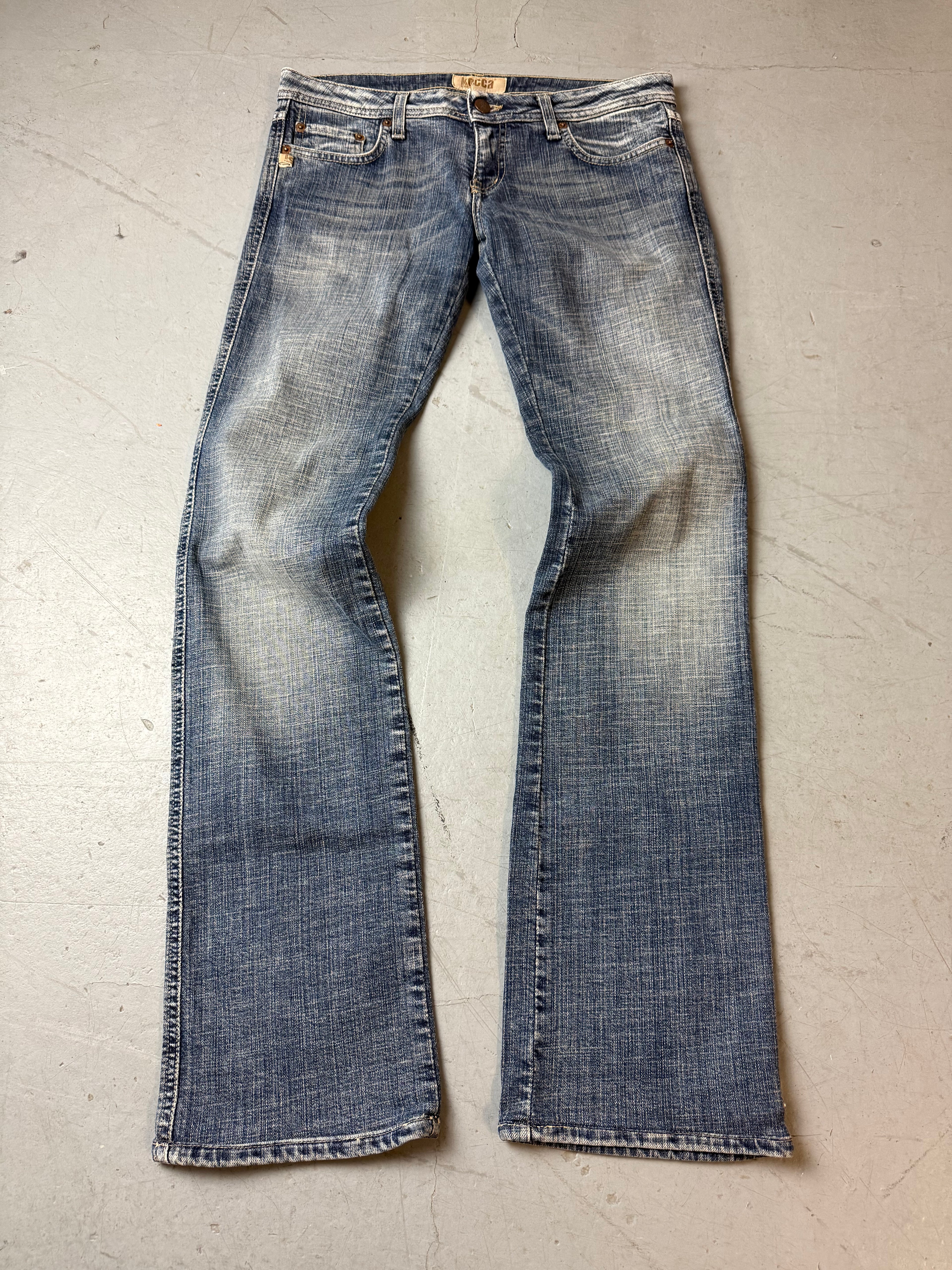 Vintage Kocca Low Waist Bootcut Denim  für Damen. Y2K 2000s Fashion