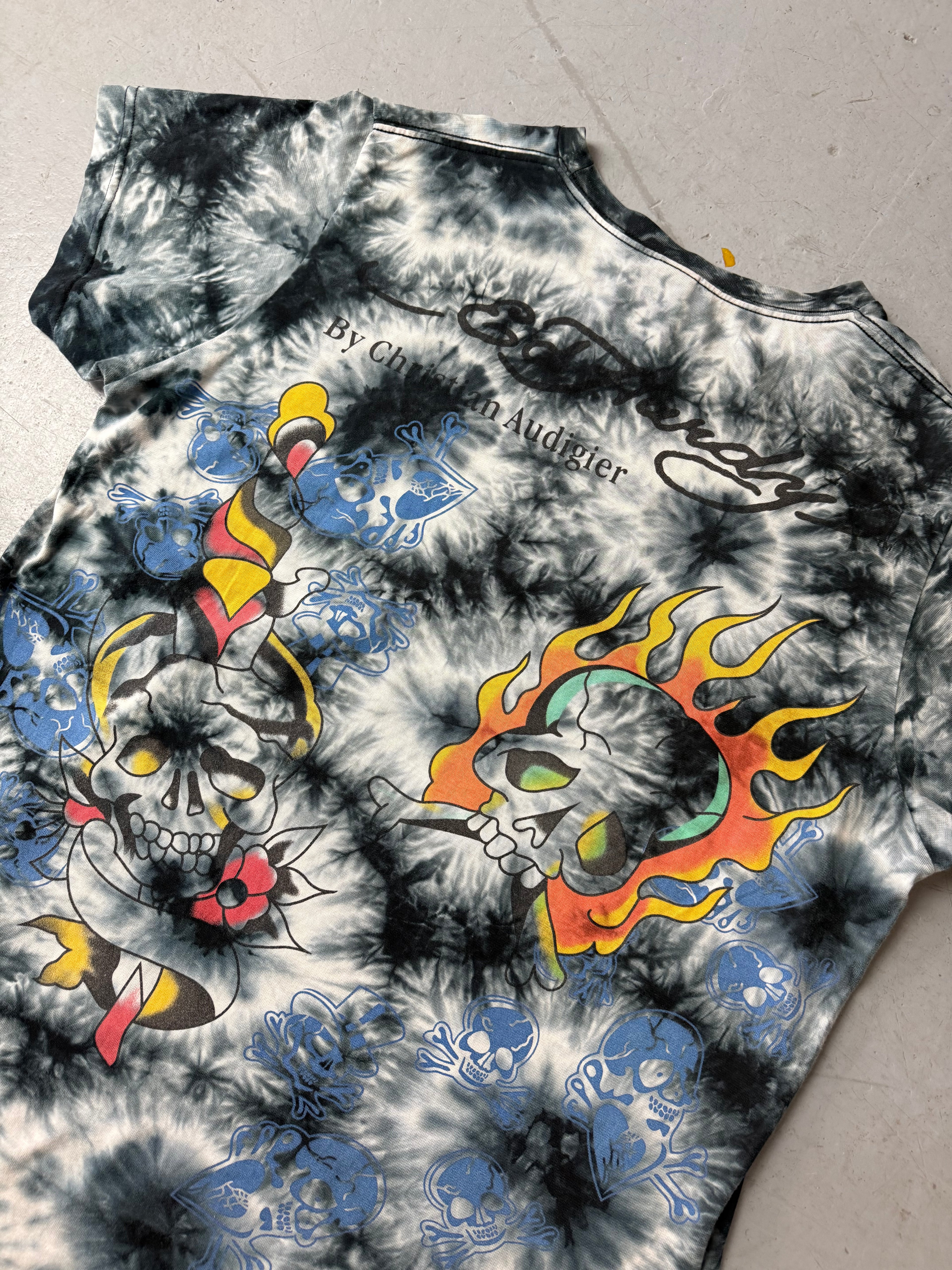 Vintage Ed Hardy Printed T-Shirt y2k 2000s Fashion 