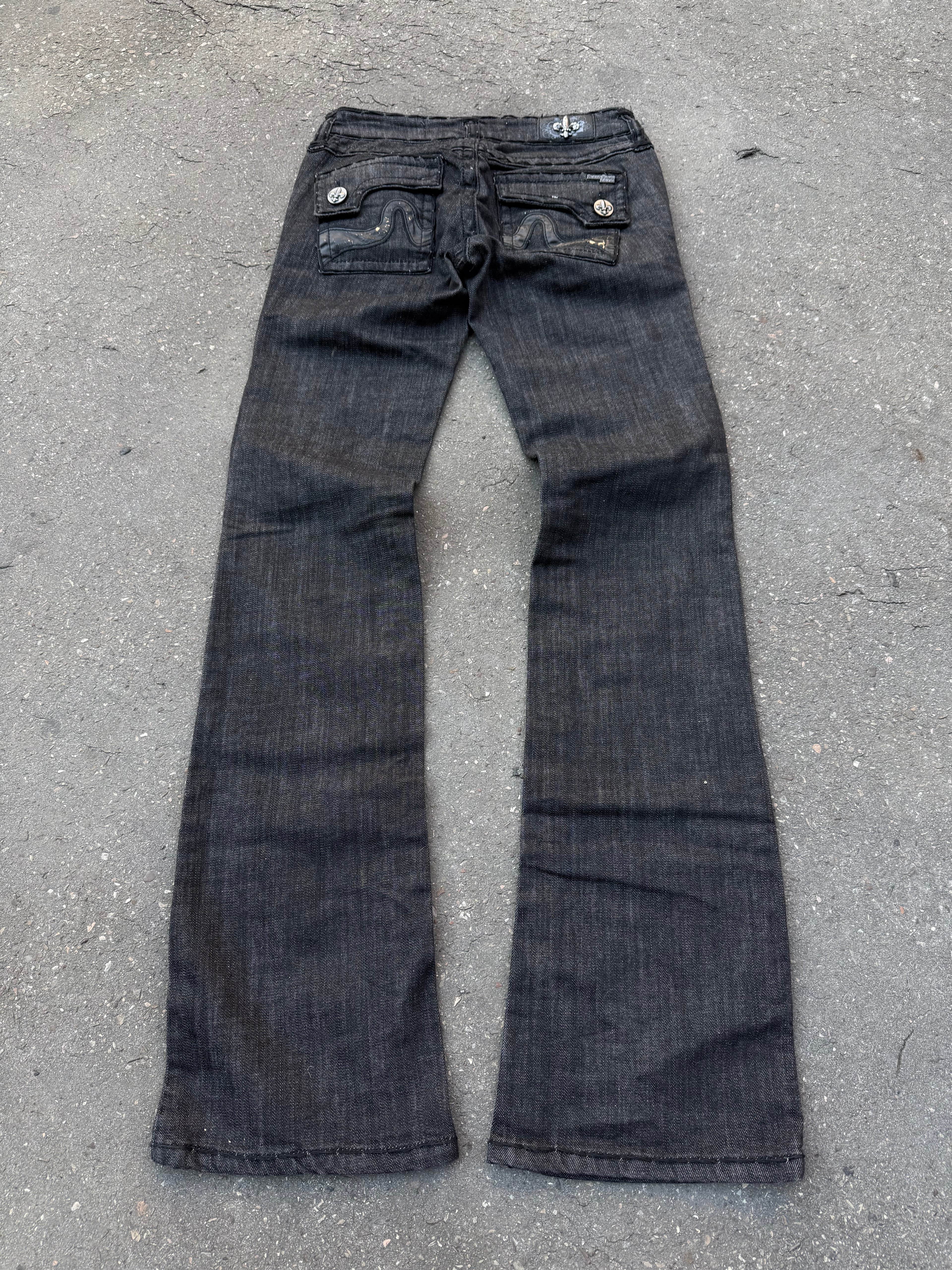 Y2K Laguna Beach „Sunset Beach“ Low Waist Denim für Damen. Y2K 2000s Fashion