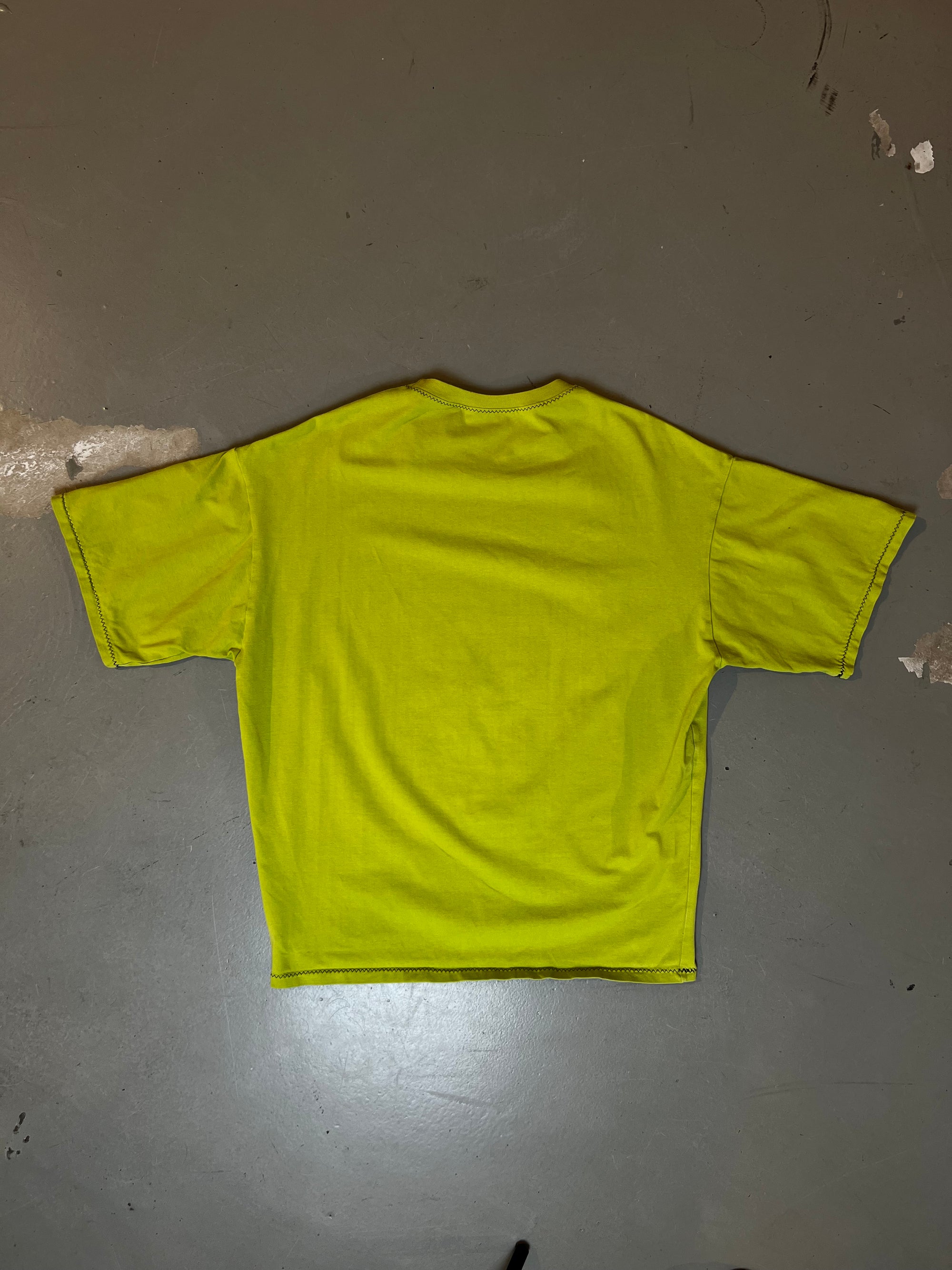 Vintage Green Printed Oversized Summer Tee L/XL