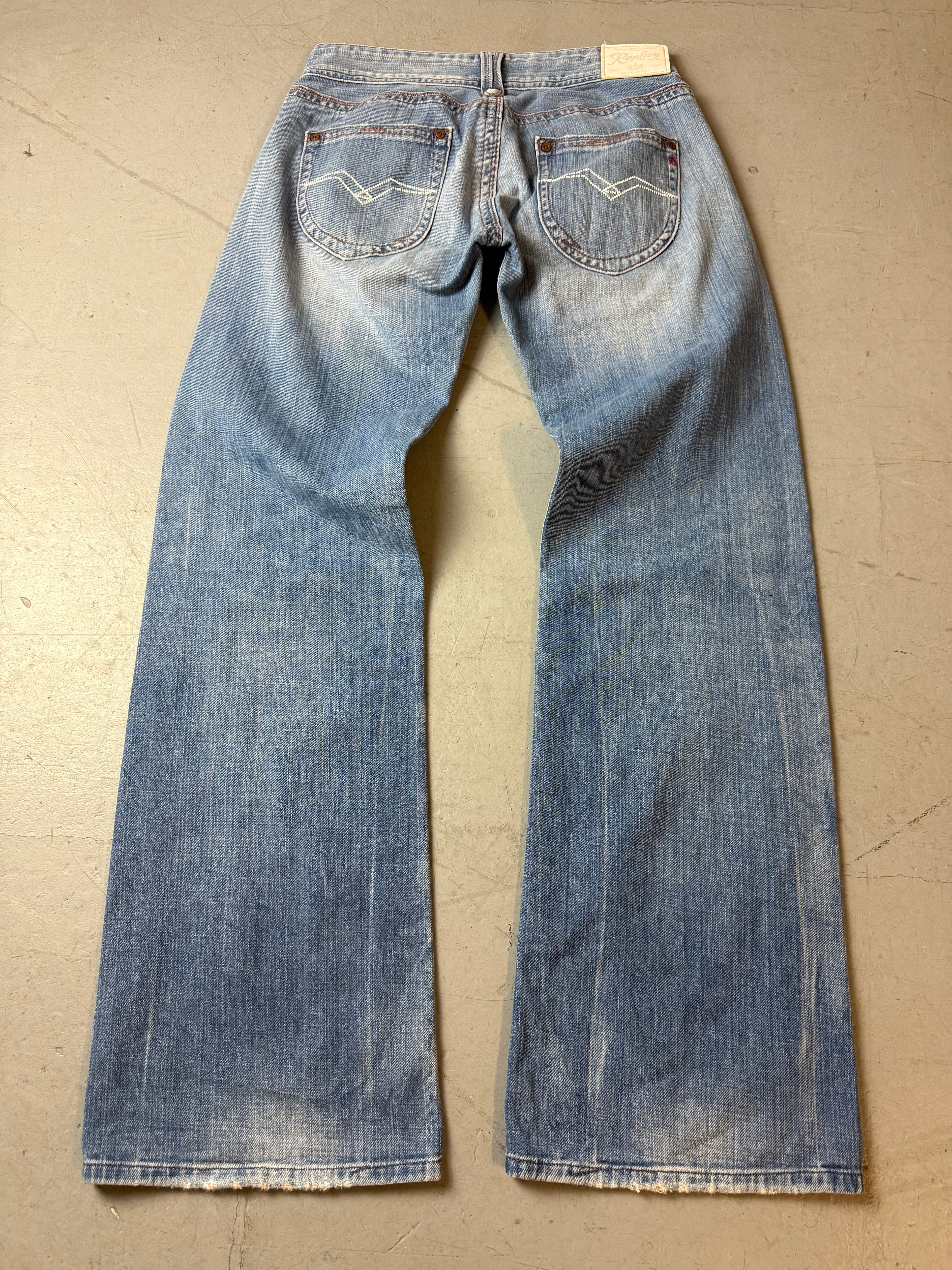 Vintage Replay Janice Low Waist Bootcut Jeans. Y2K Second Hand 2000s Fashion