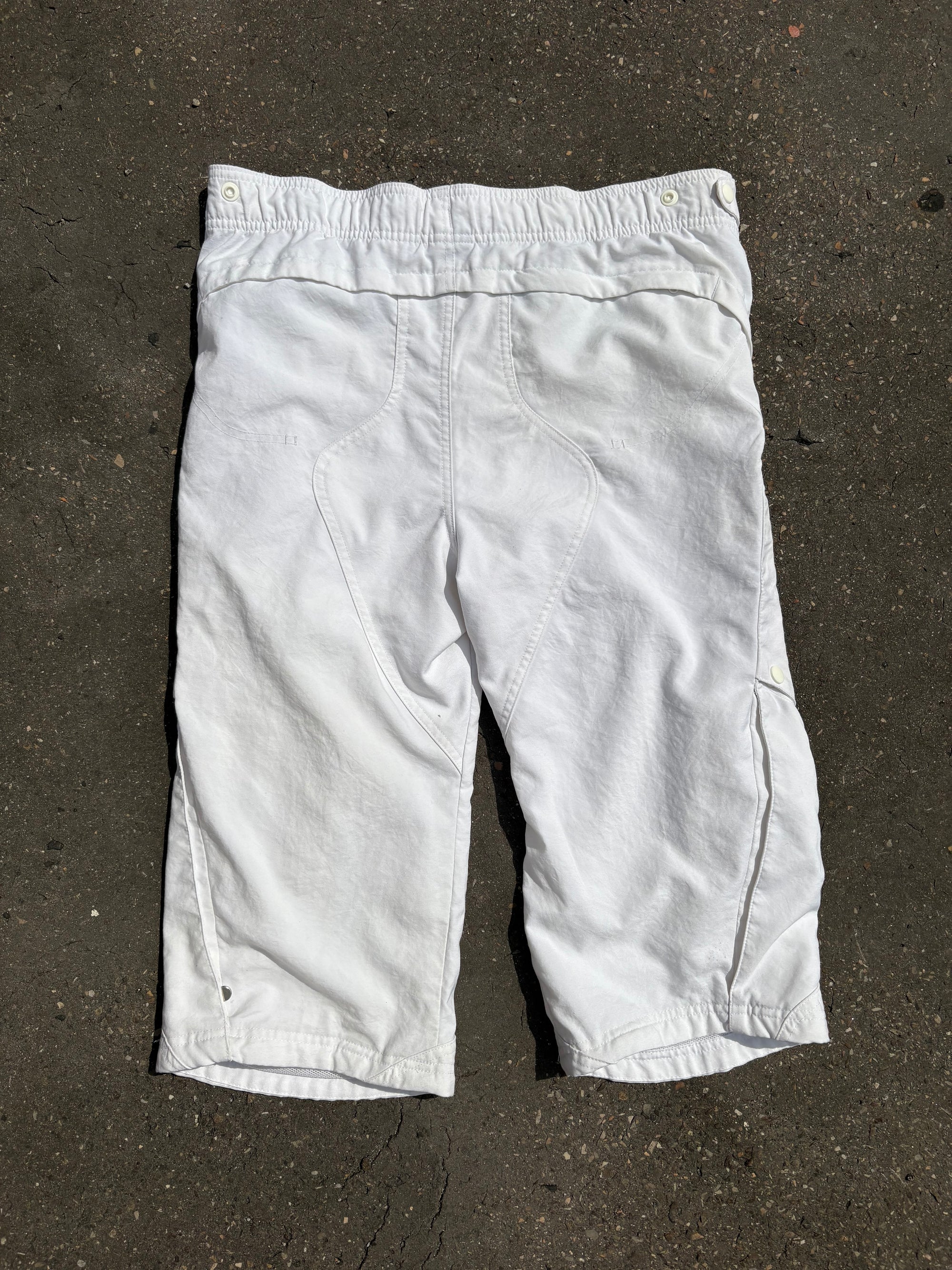 Vintage 3/4 White Nike Track Pants M/L