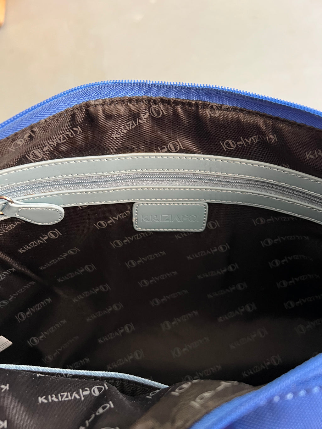 Vintage Blue Shoulder Bag