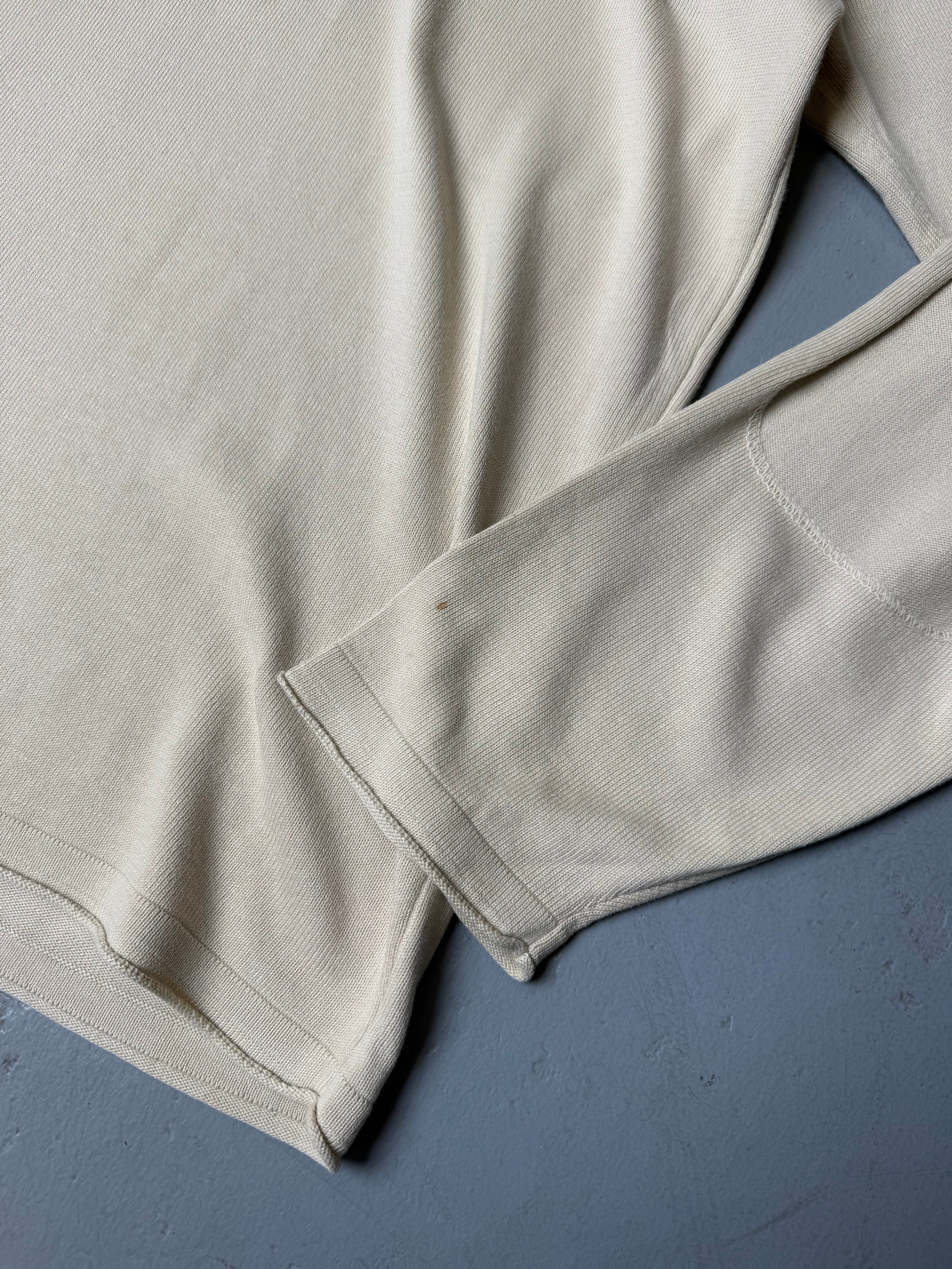 Vintage Gas Beige Longsleeve for men’s. Y2K Second Hand 2000s Fashion 