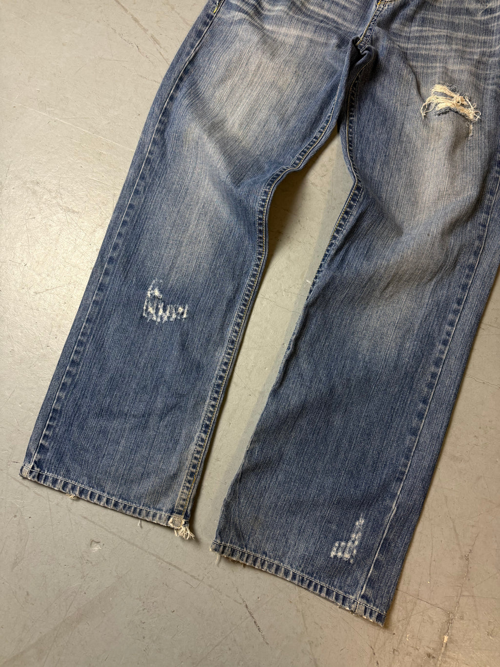 Detailbild von Vintage Ruthless Art Baggy Denim with Backprint XL von vorne 